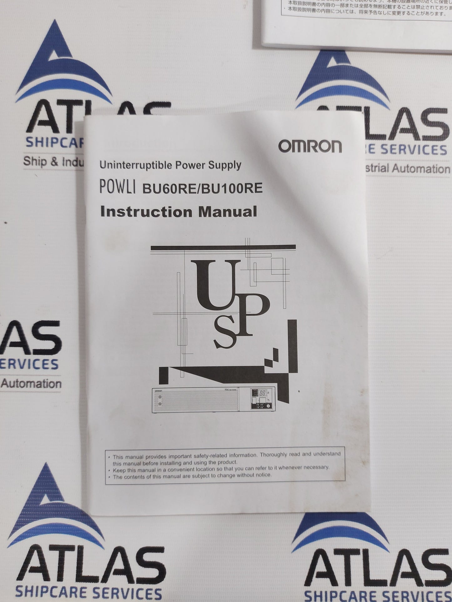 OMRON UNINTERRUPTIBLE POWER SUPPLY POWLI BU100RE
