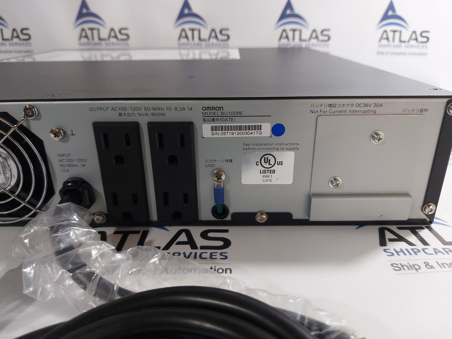 OMRON UNINTERRUPTIBLE POWER SUPPLY POWLI BU100RE