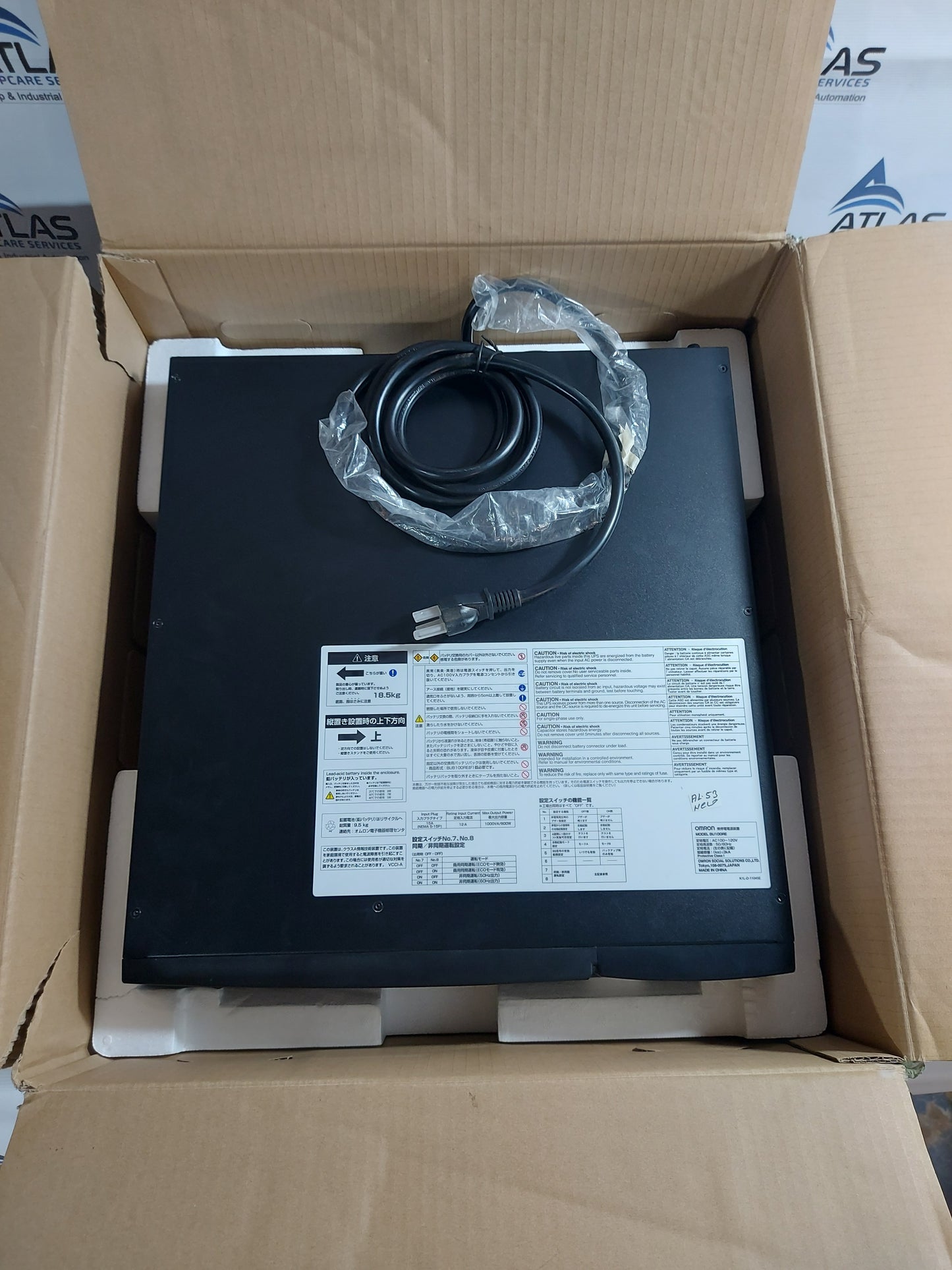 OMRON UNINTERRUPTIBLE POWER SUPPLY POWLI BU100RE