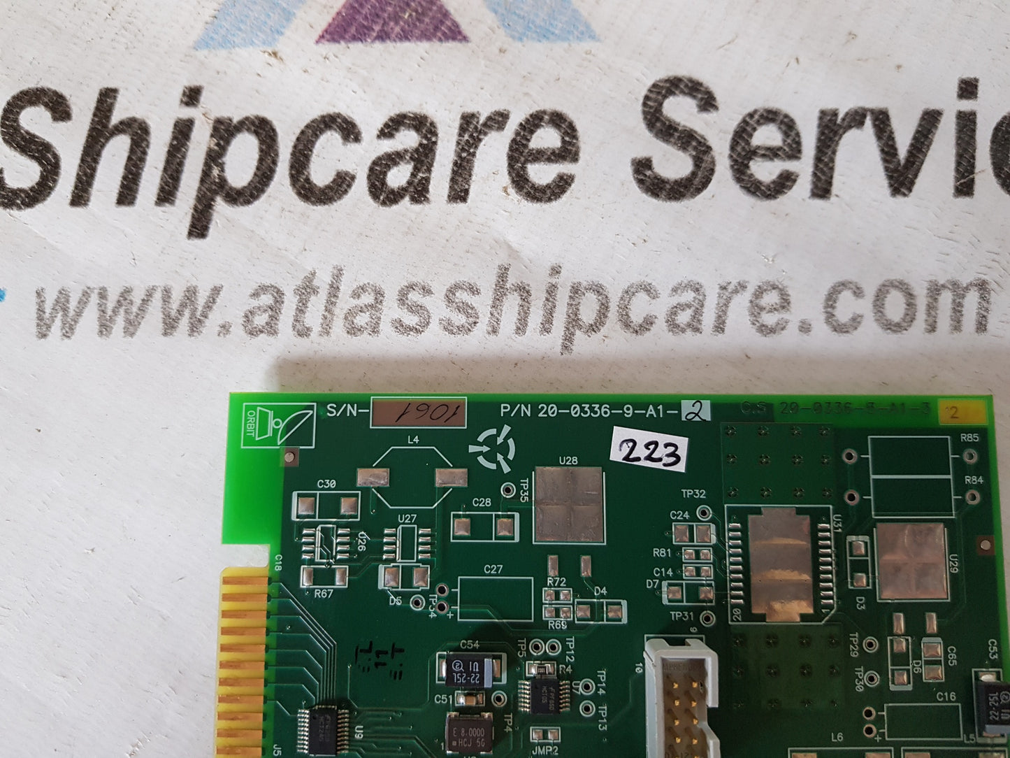 ORBIT 70 MHZ RECIEVER CARD P/N 20-0336-9-A1-2