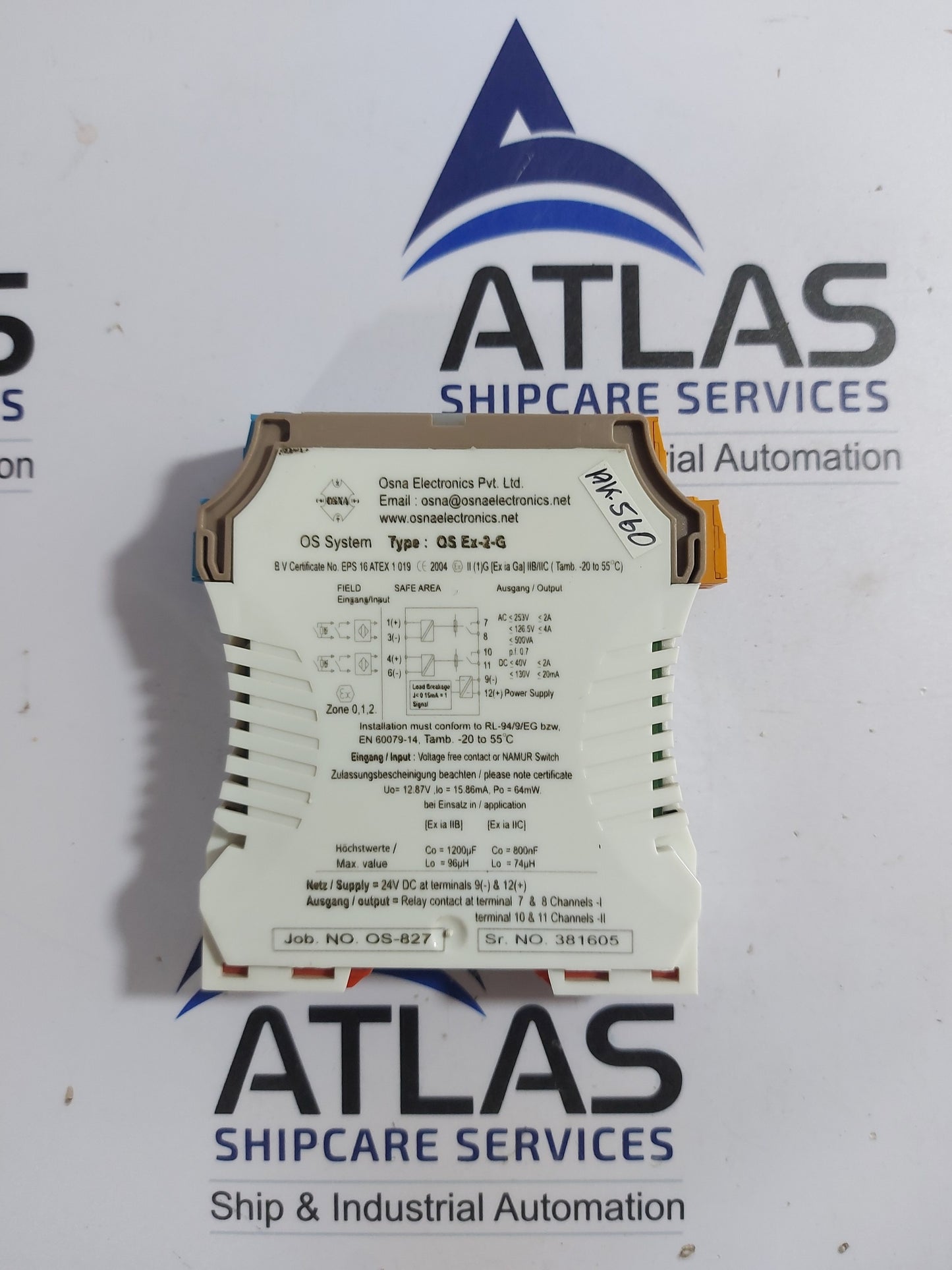 OSNA ELECTRONICS OS Ex-2-G CURRENT TRANSMITTER