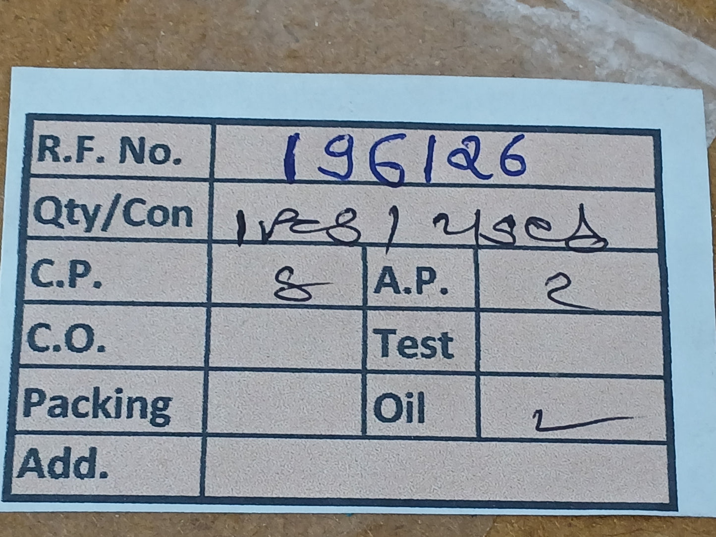 OVAL PI45821 VALVE POSITION INDICATOR 1600 CC