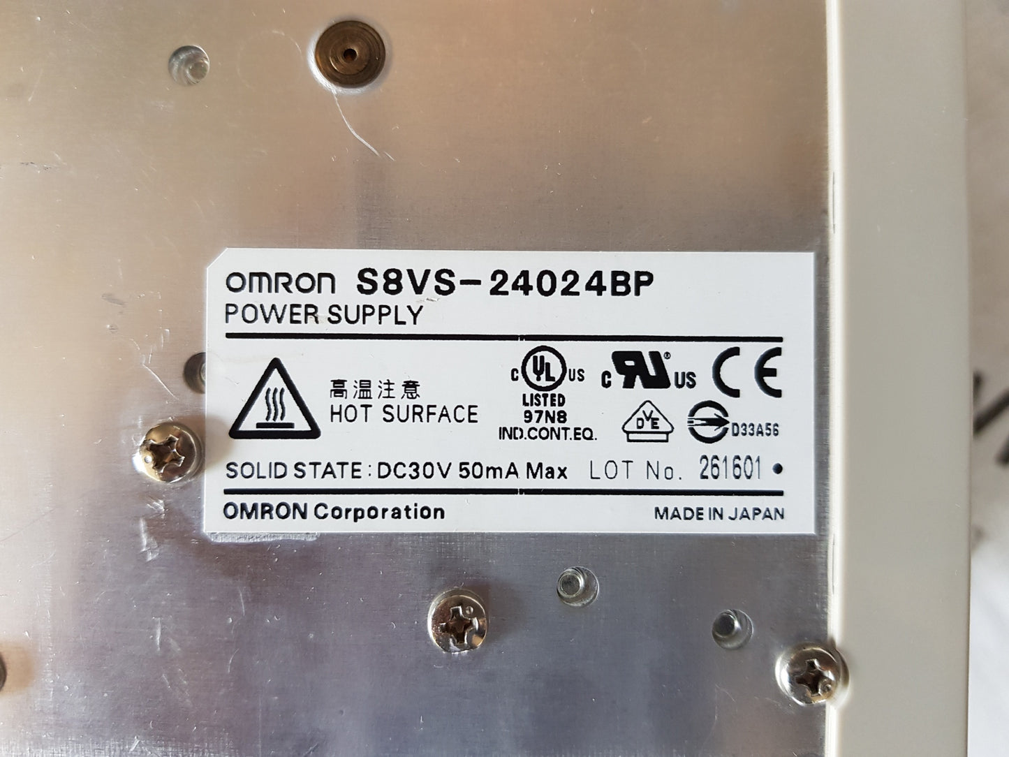 OMRON S8VS-24024 BP POWER SUPPLY