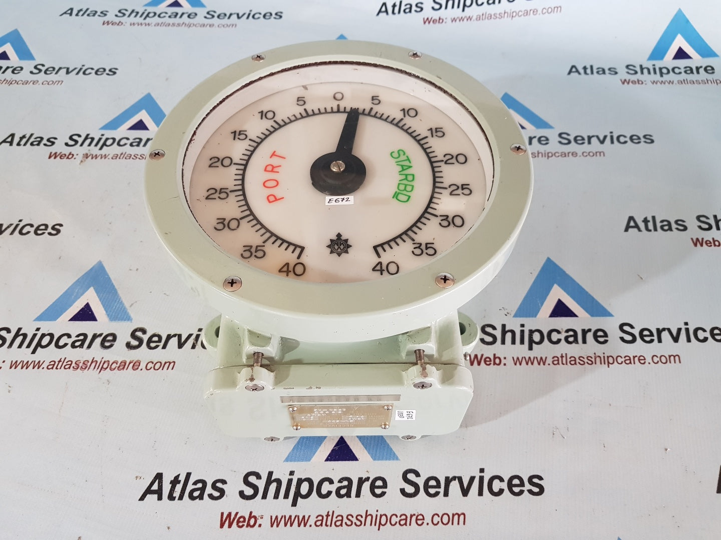 Osaka Nunotani JIS F 8522 SL-200 Electric Rudder Angle Indicator ...