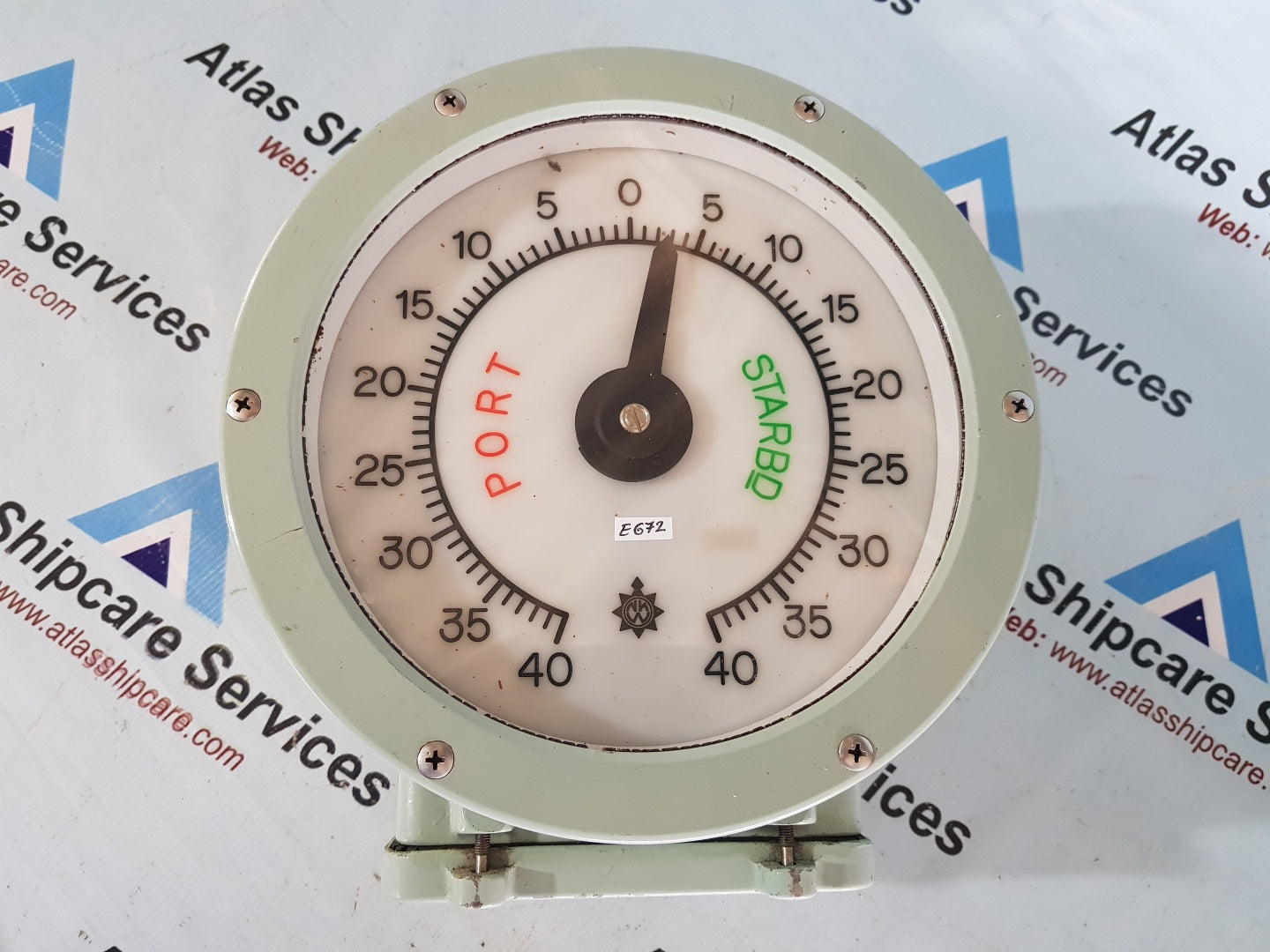 Osaka Nunotani JIS F 8522 SL-200 Electric Rudder Angle Indicator