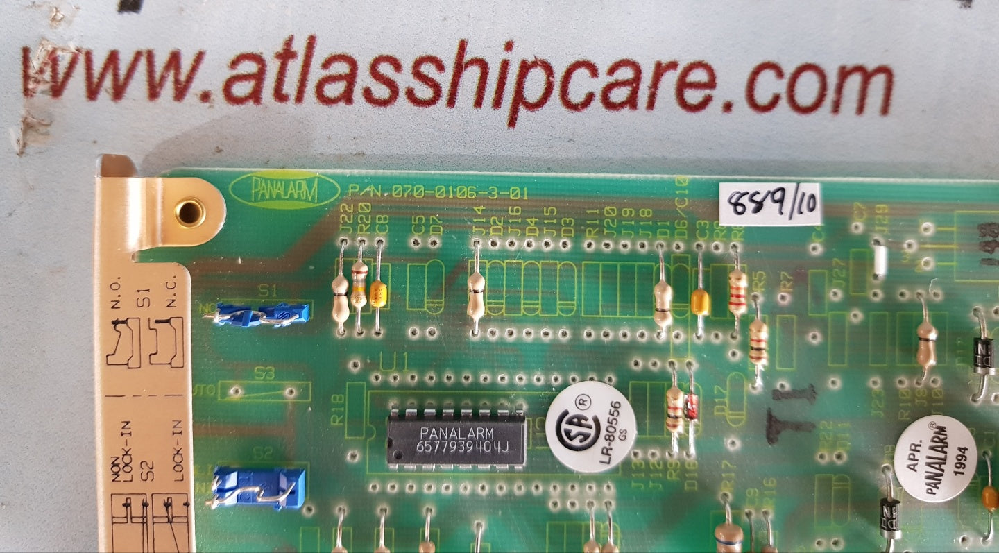 PANALARM 70A1N 070-0106-3-01 LOCK IN CIRCUIT BOARD