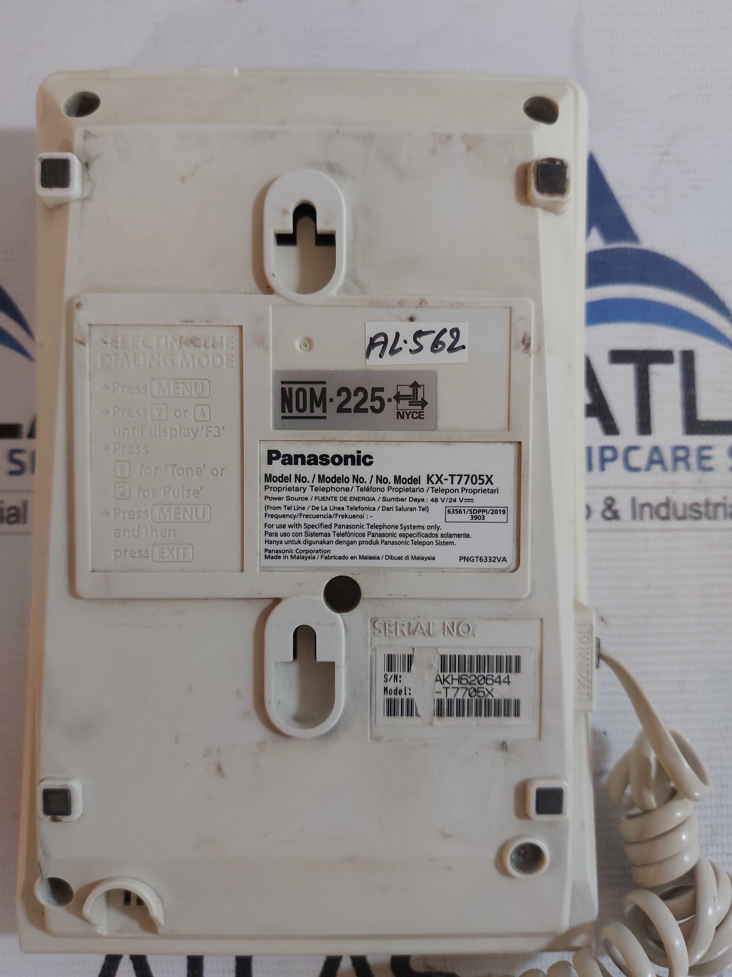 PANASONIC KT-T7705X PROPRIETARY TELEPHONE