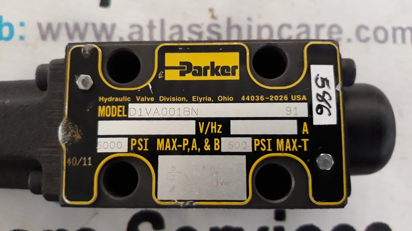 PARKER HYDRAULIC VALVE D1VA001BN91