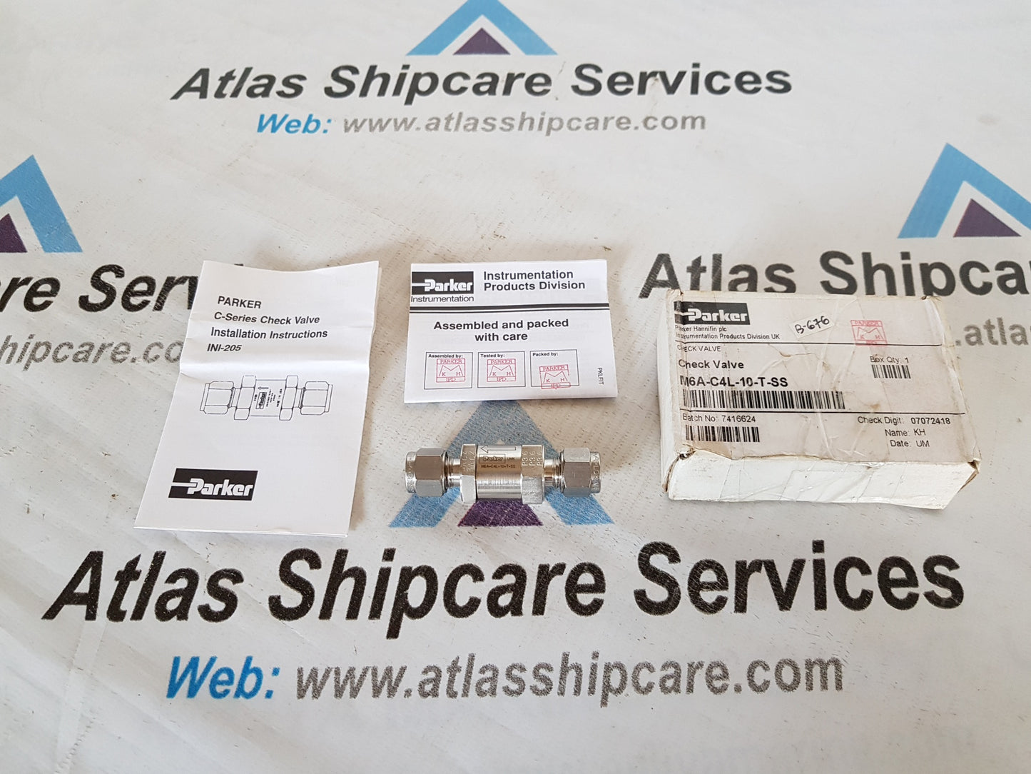 PARKER M6A-C4L-10-T-SS CHECK VALVE