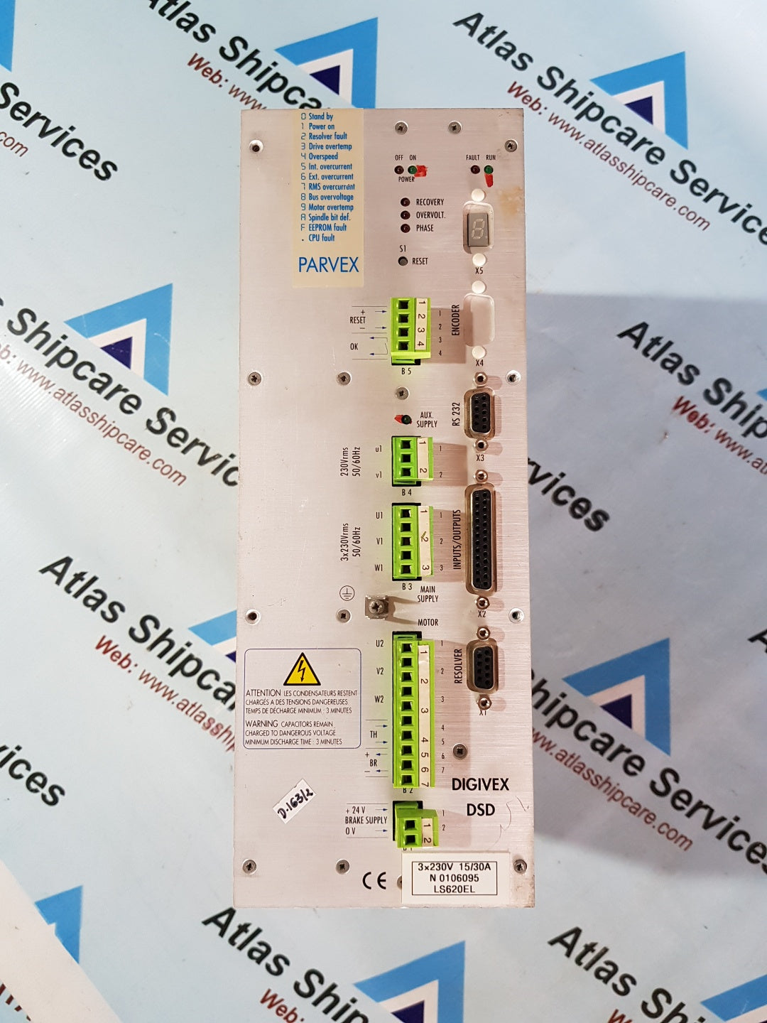 PARVEX DIGIVEX DSD13015 DSD SERVO DRIVE