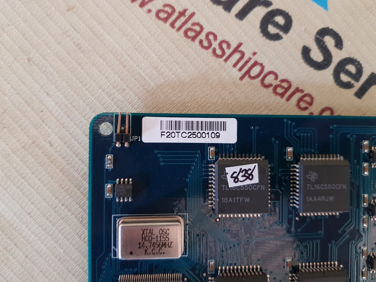 PCB168 VER:2.3 JP1-RESET CONFIGURATION JUMPER