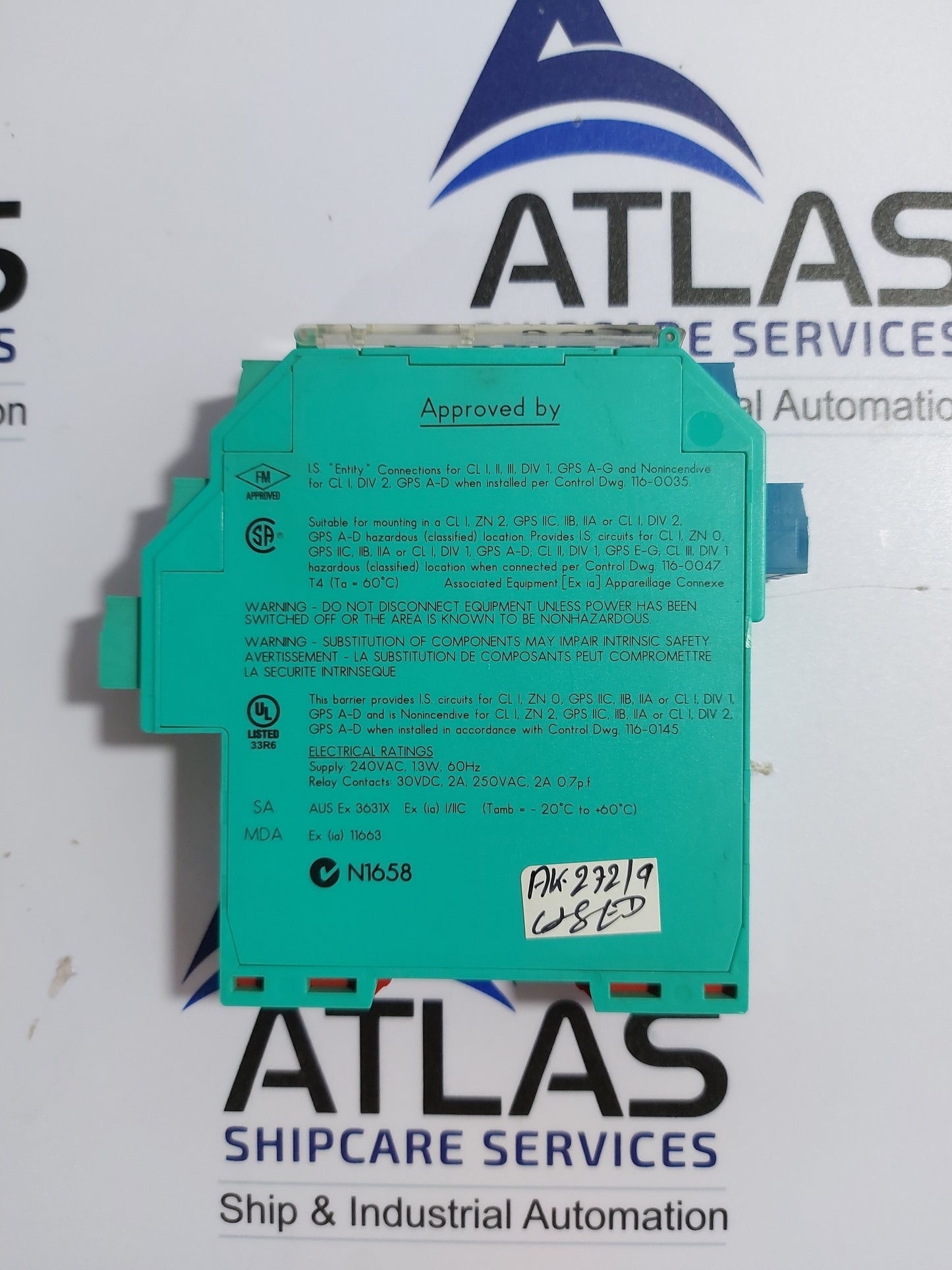 PEPPERL+FUCHS KFA6-SR2-Ex.2W SWITCH AMPLIFIER P/N 103373