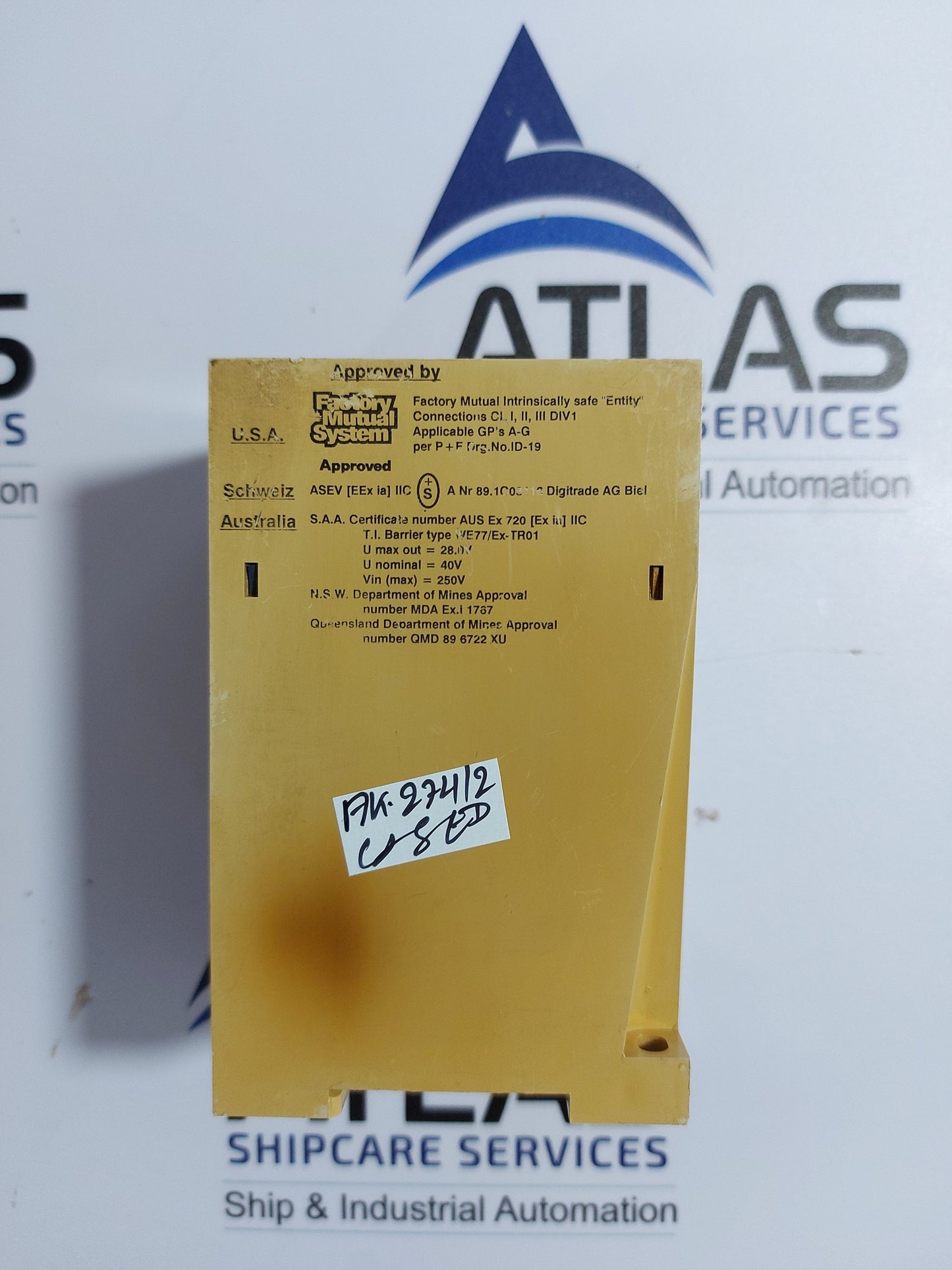 PEPPERL+FUCHS WE77/Ex-TR01 TRANSFORMER ISOLATED REPEATER