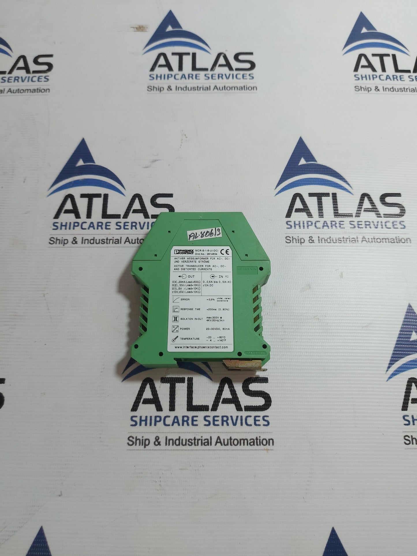 PHOENIX CONTACT MCR-S-1-5-UI-DCI CURRENT TRANSDUCER