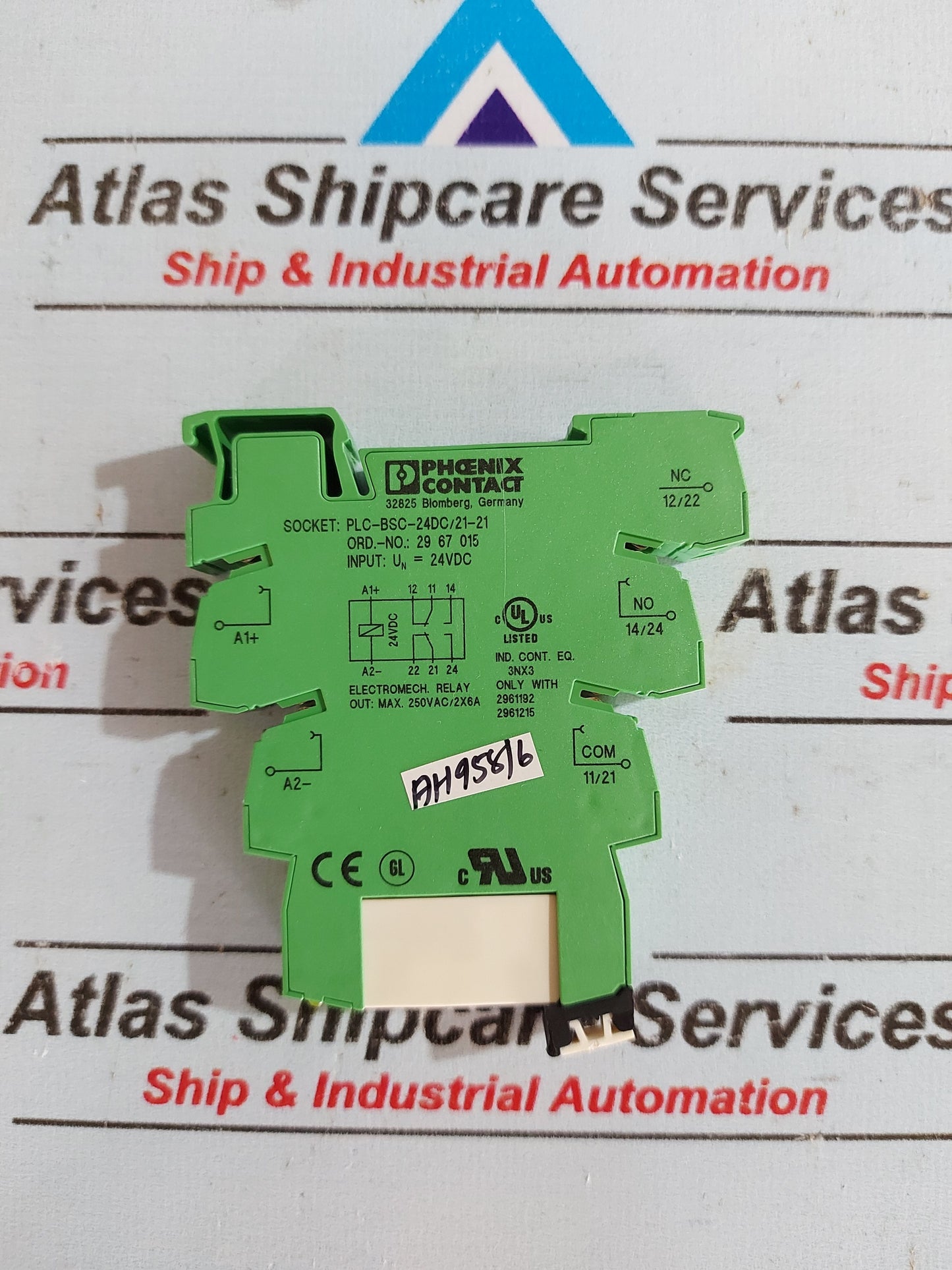 PHOENIX CONTACT PLC-BSC-24DC/21-21 RELAY BASE 2967015