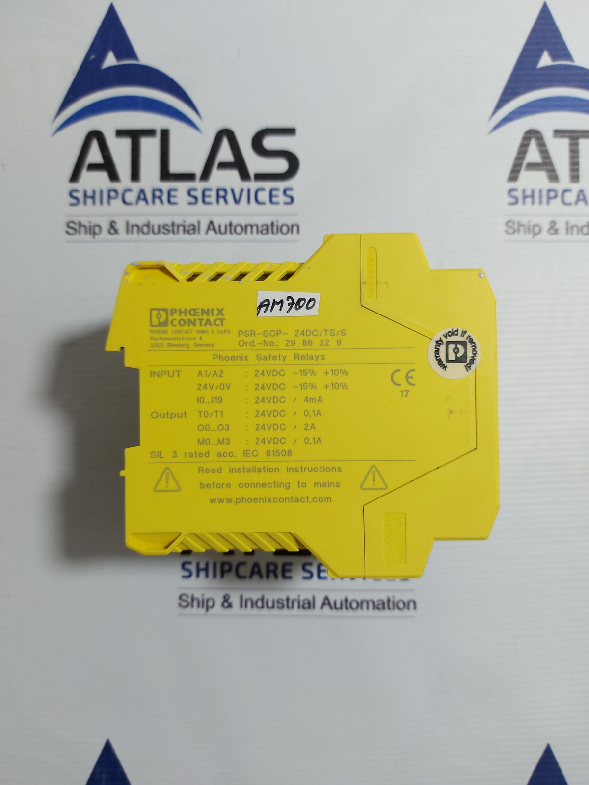 PHOENIX CONTACT PSR-TRISAFE-S SAFETY RELAY 24VDC