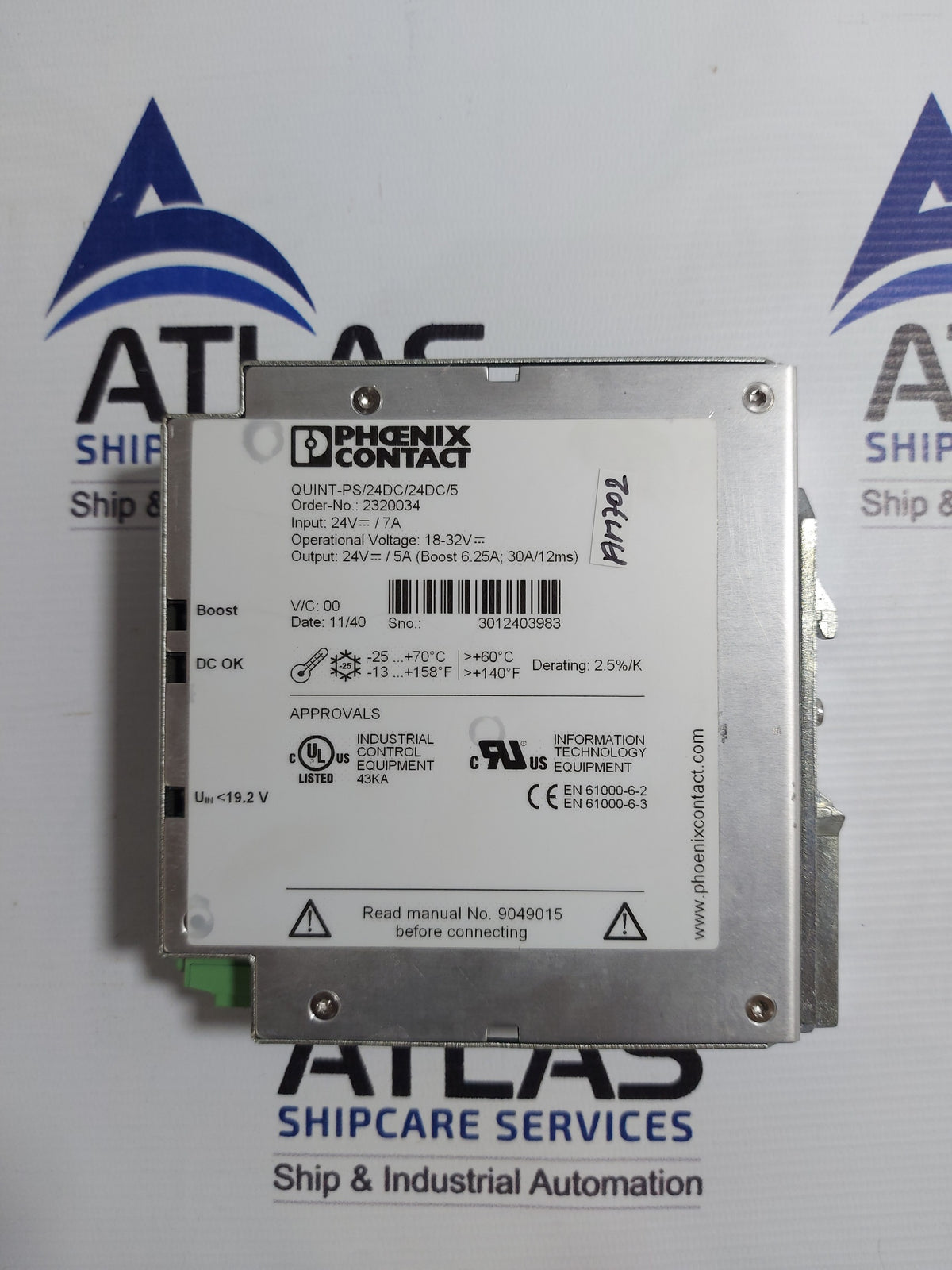 PHOENIX CONTACT QUINT-PS/24DC/24DC/5 POWER SUPPLY