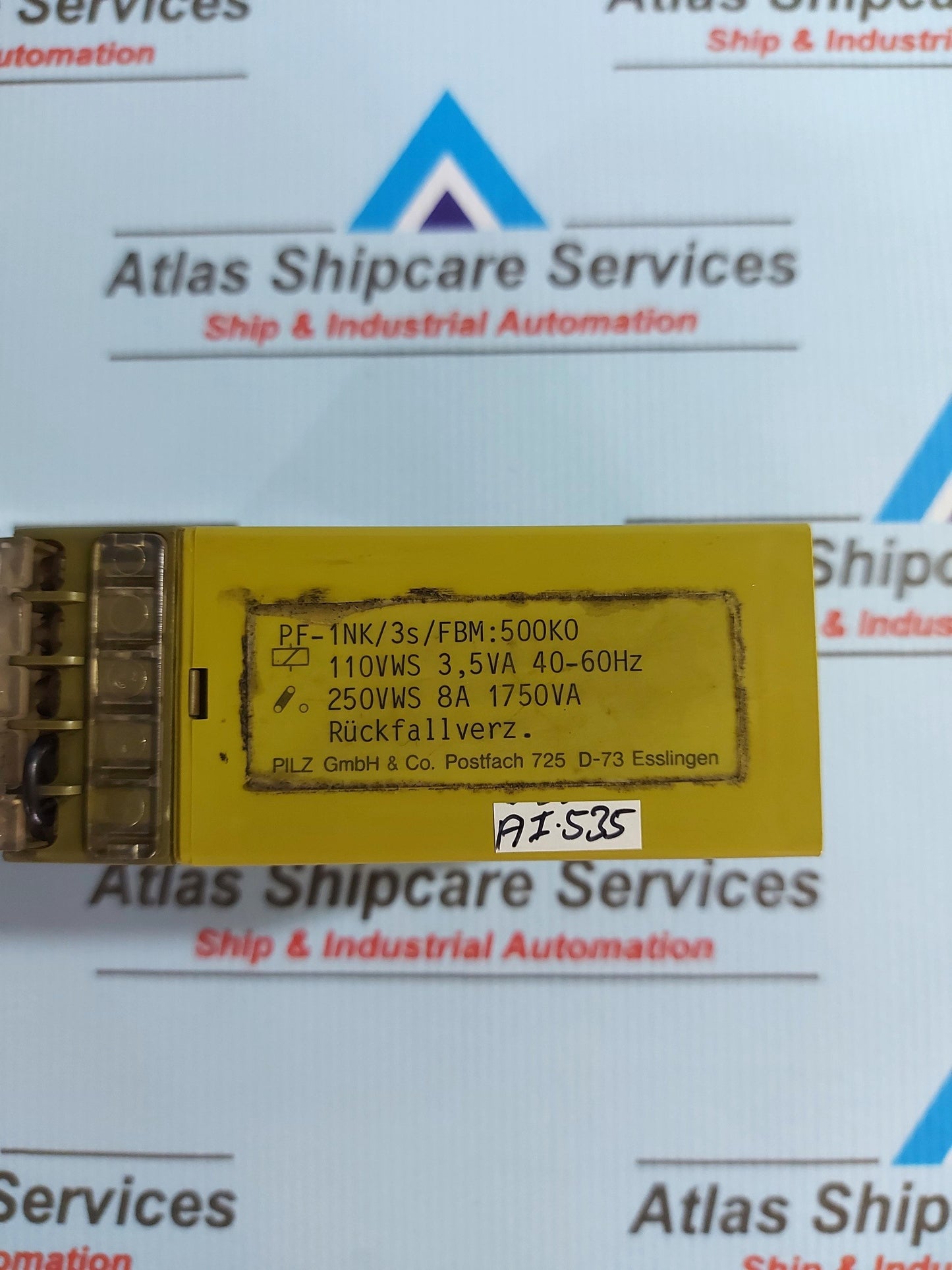 PILZ PF-1NK/3s/FBM:500K0 SAFETY RELAY/TIME DELAY RELAY