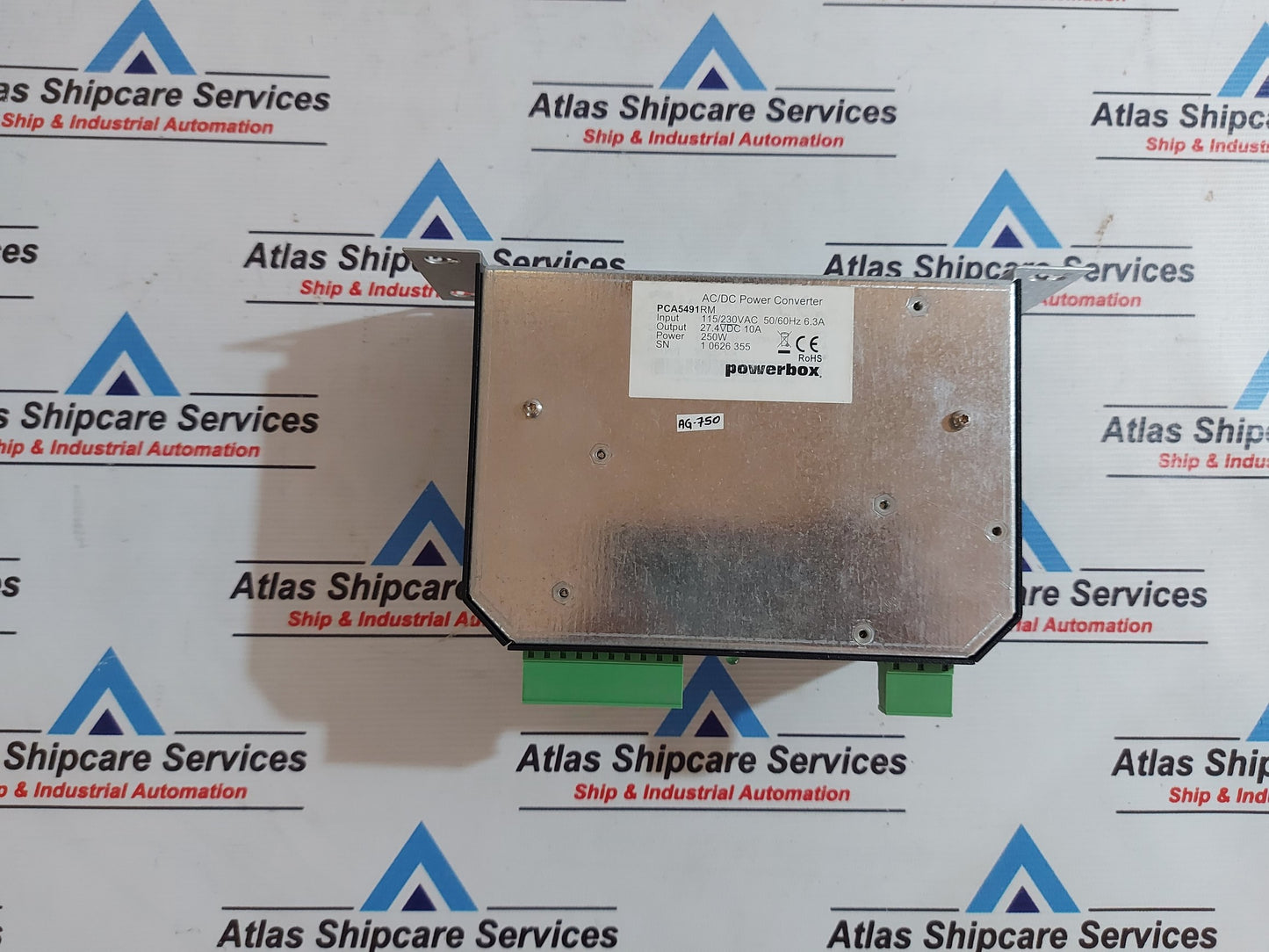 POWERBOX PCA5491RM AC/DC POWER CONVERTER 27.4VDC 10A 250W AG750