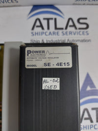 POWER ELECTRONICS SE-4E15 AUTOMATIC VOLTAGE REGULATOR