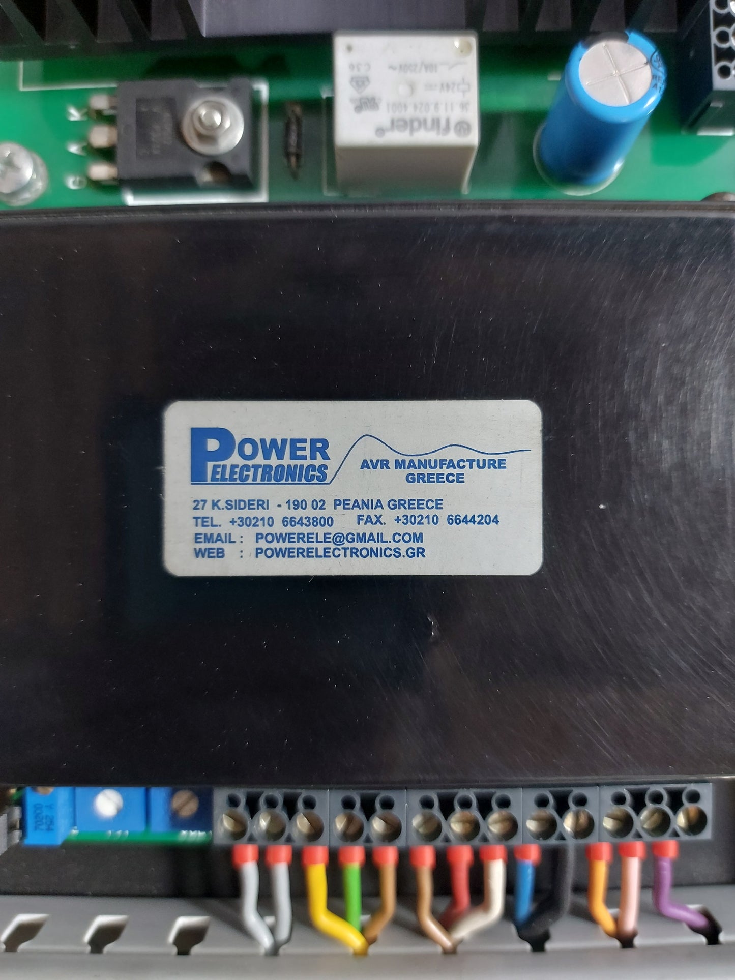 POWER ELECTRONICS SE-4E15 AUTOMATIC VOLTAGE REGULATOR