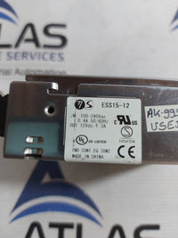 POWER SOURCE ESS15-12 POWER SUPPLY 240VAC 12VDC 1.3A