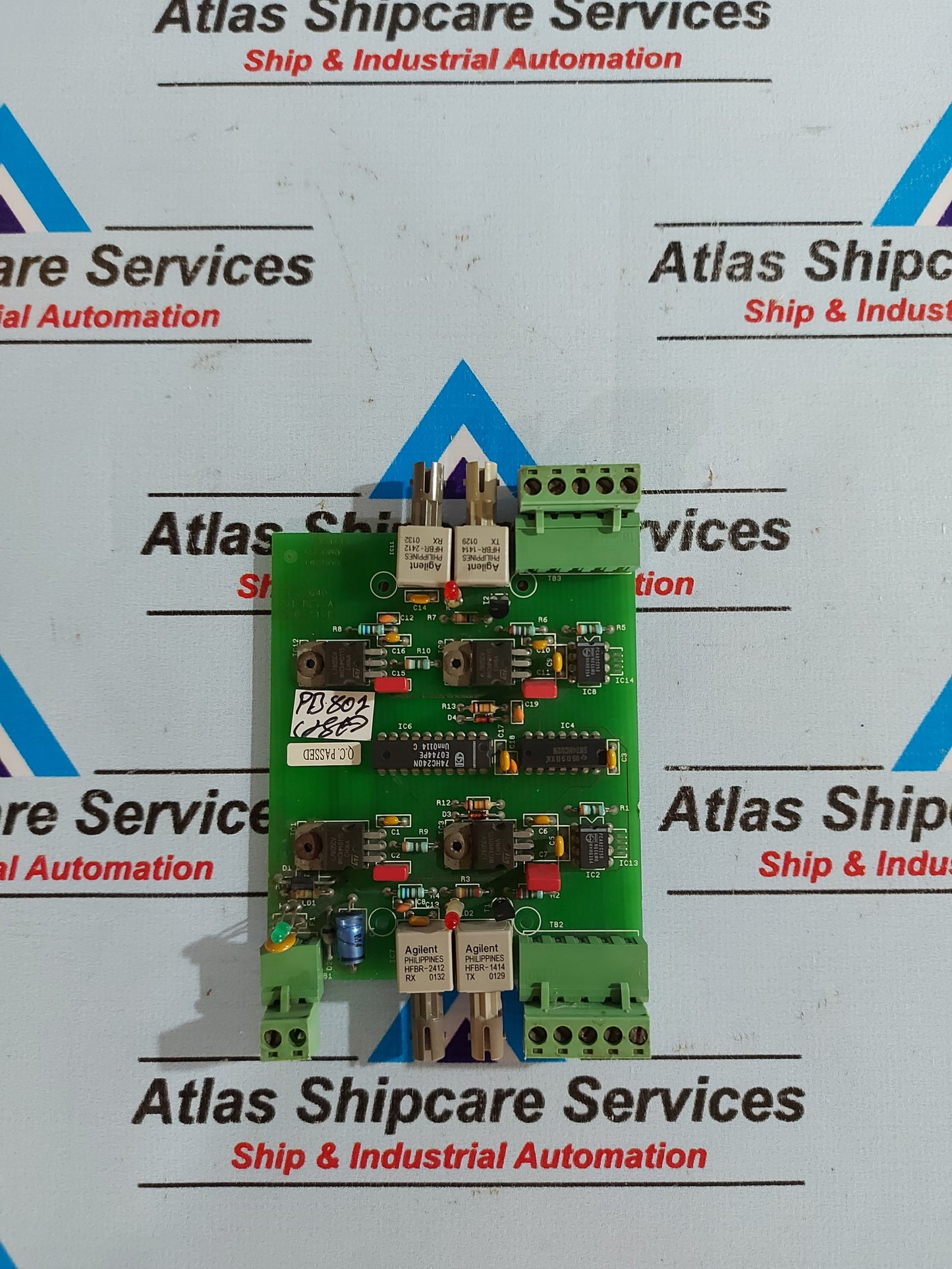 PRAXIS AUTOMATION 91.6.040.701 FIELDBUS FIBER CONVERTER PCB CARD