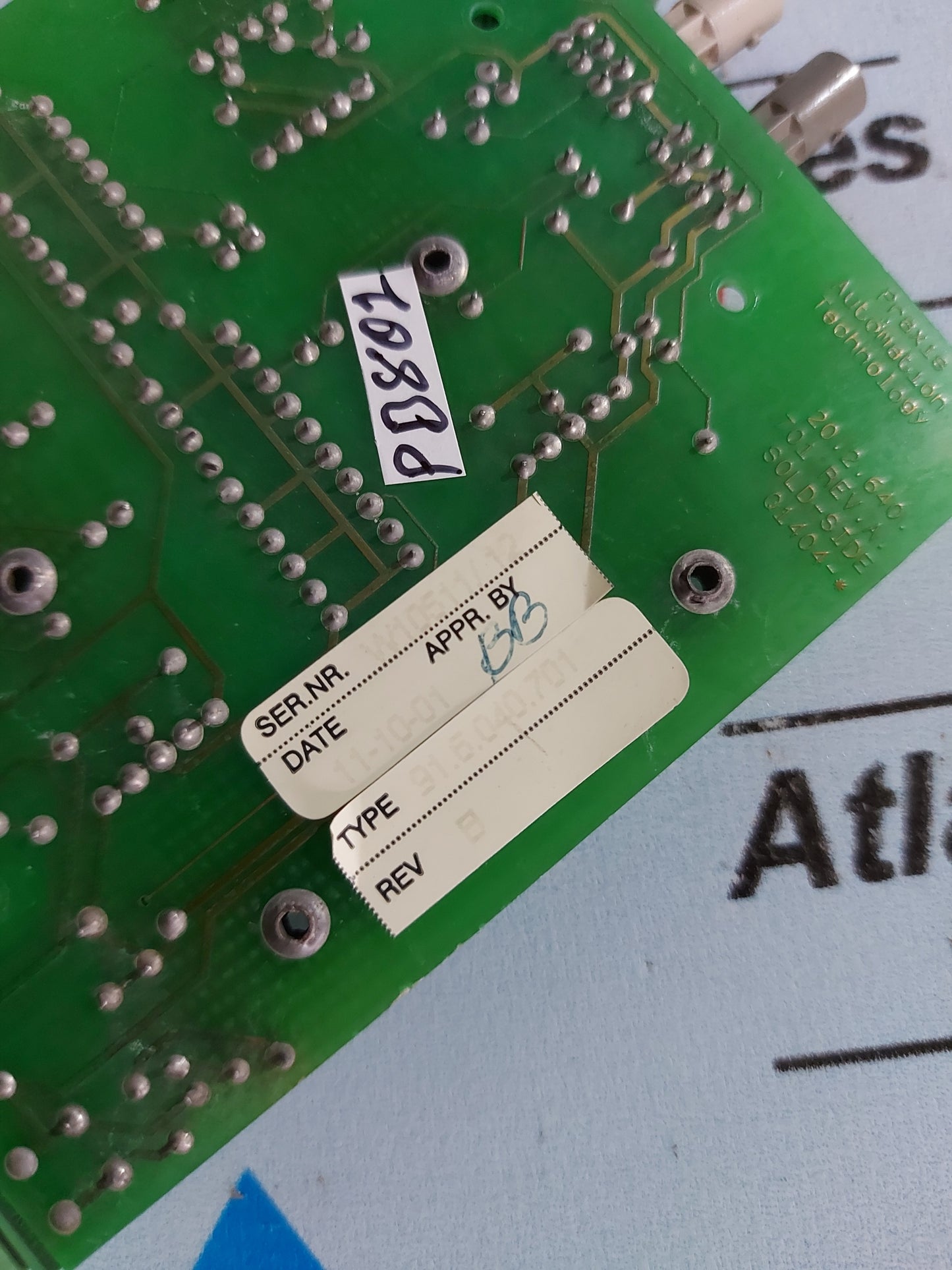 PRAXIS AUTOMATION 91.6.040.701 FIELDBUS FIBER CONVERTER PCB CARD