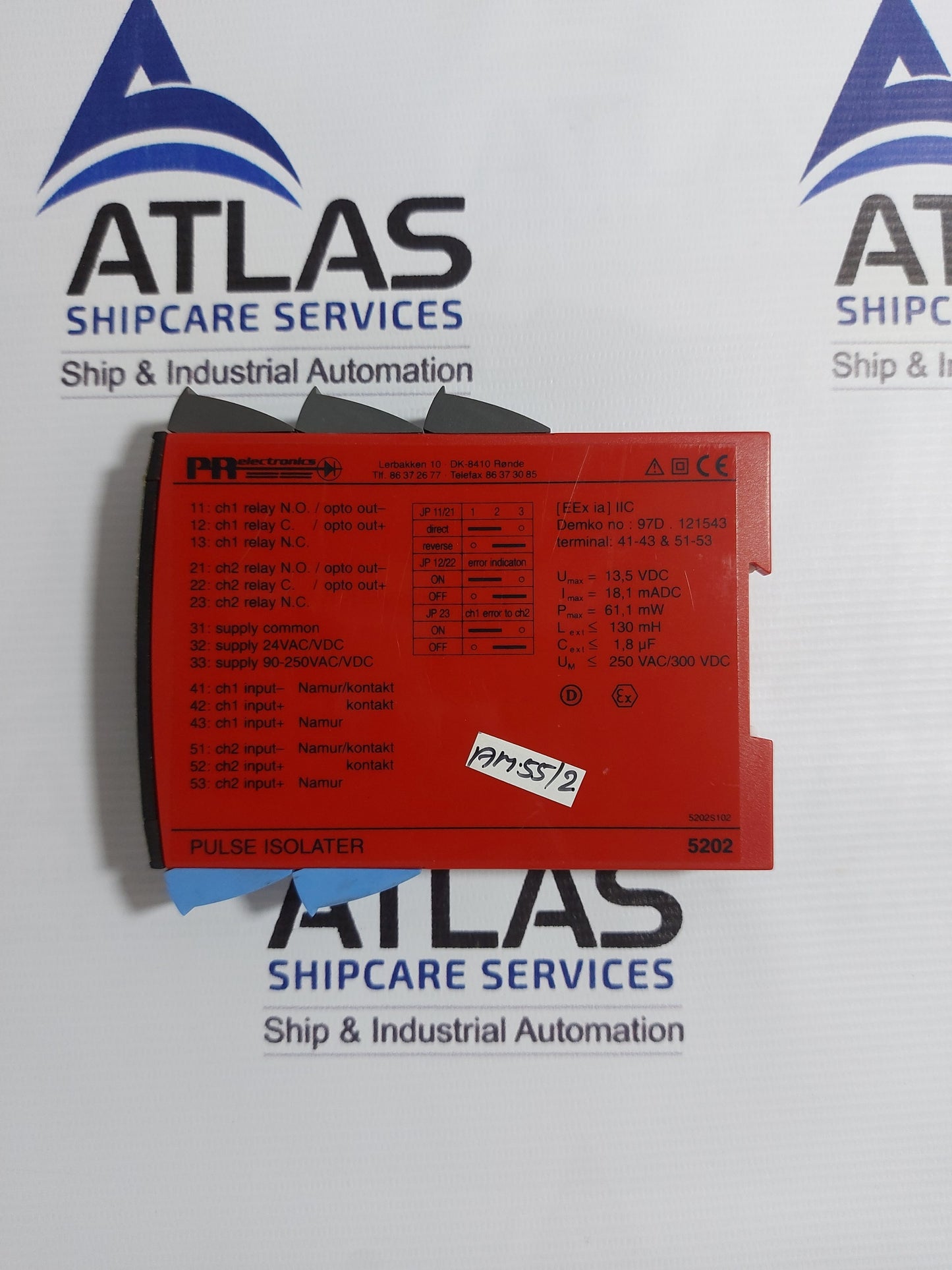 PR ELECTRONICS 5202 PULSE ISOLATOR 5202 B2D