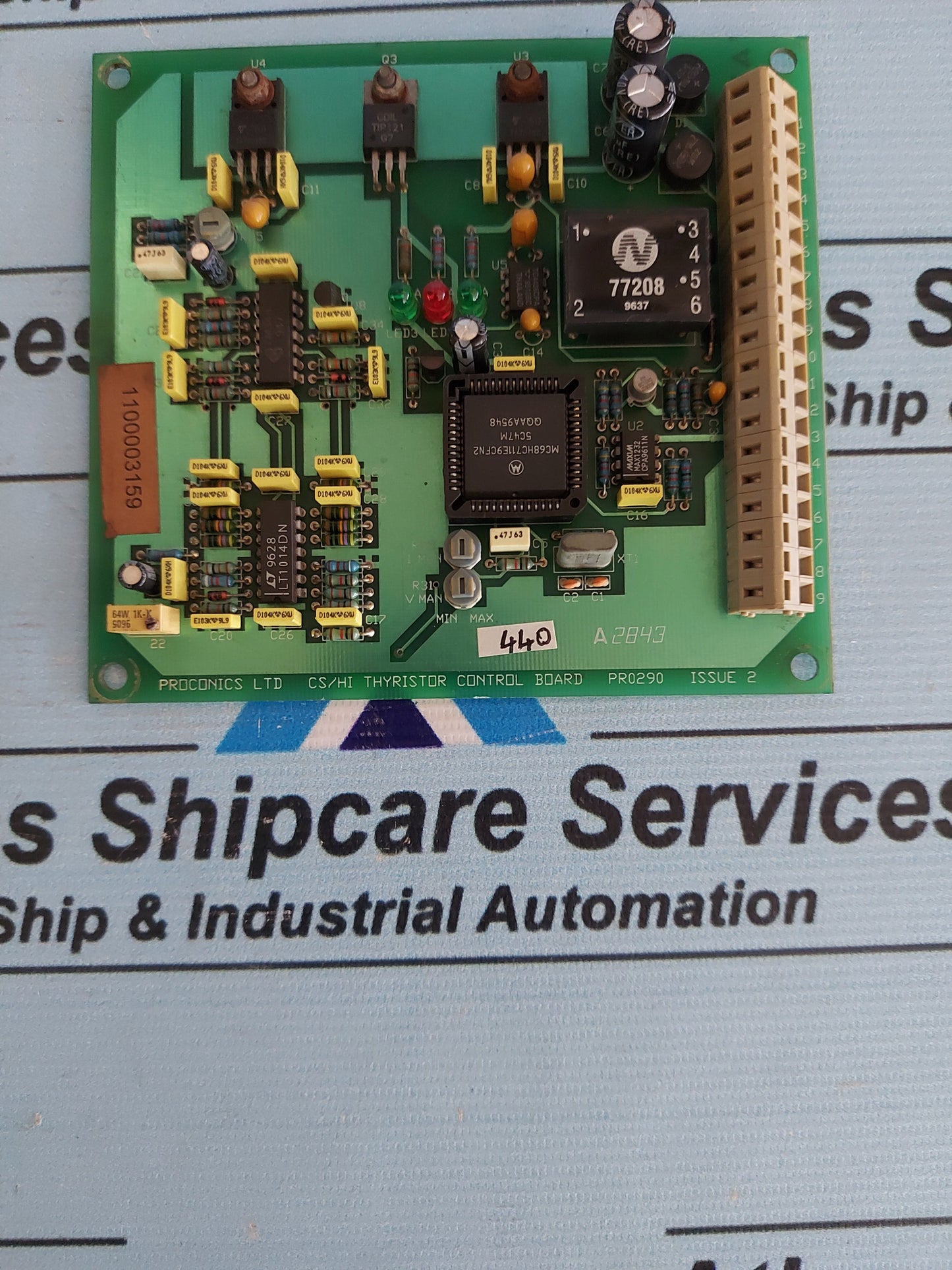 PROCONICS PR0290 ISSUE 2 CS/HI THYRISTOR CONTROL BOARD