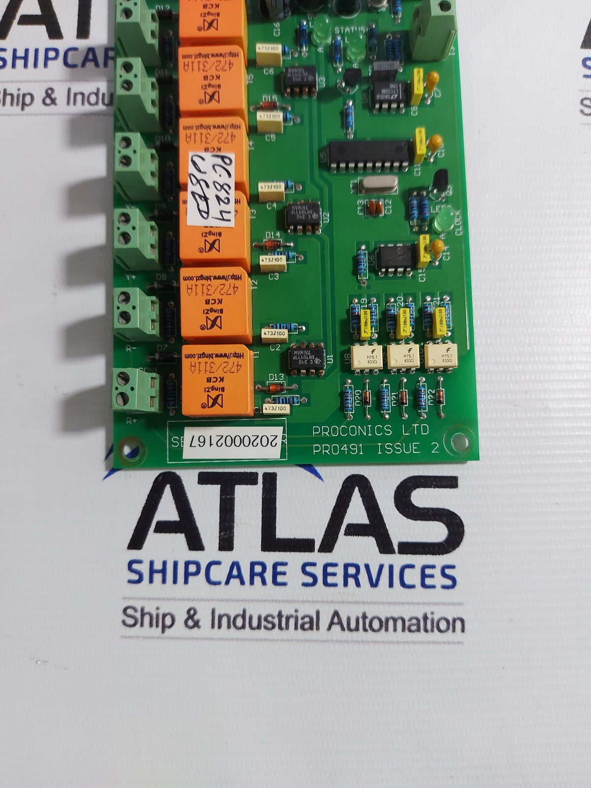 PROCONICS PRO491 ISSUE 2 FIRING CONTROL BOARD