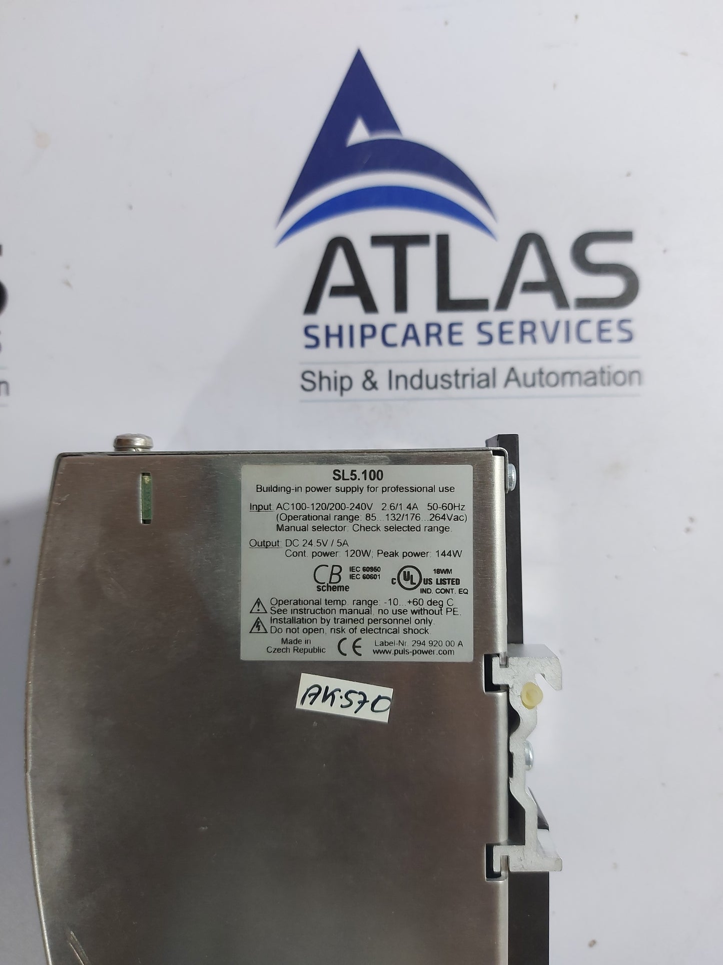 PULS SL5.100 POWER SUPPLY 24.5VDC 5A