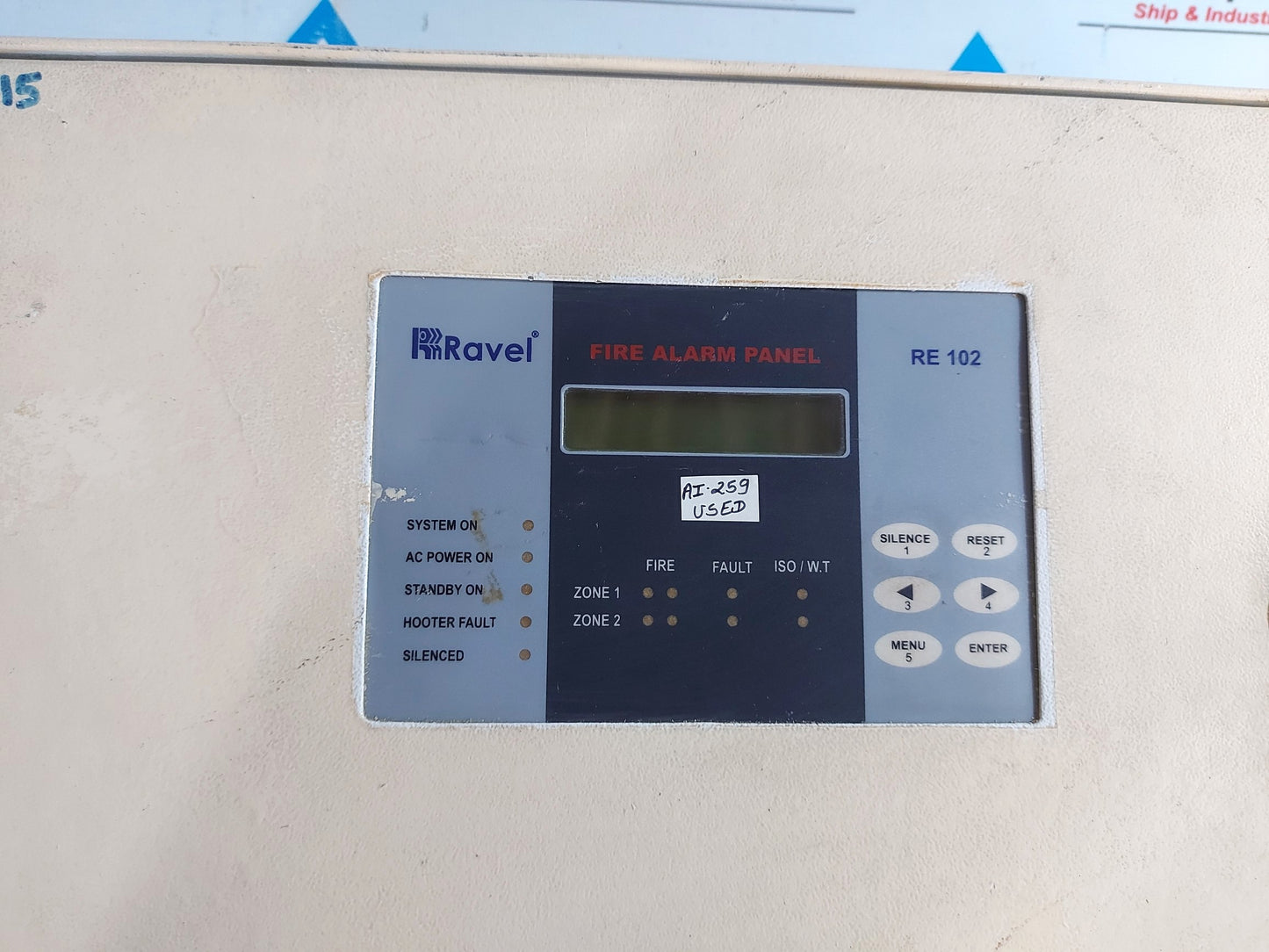 RAVEL RE 102 FIRE ALARM PANEL