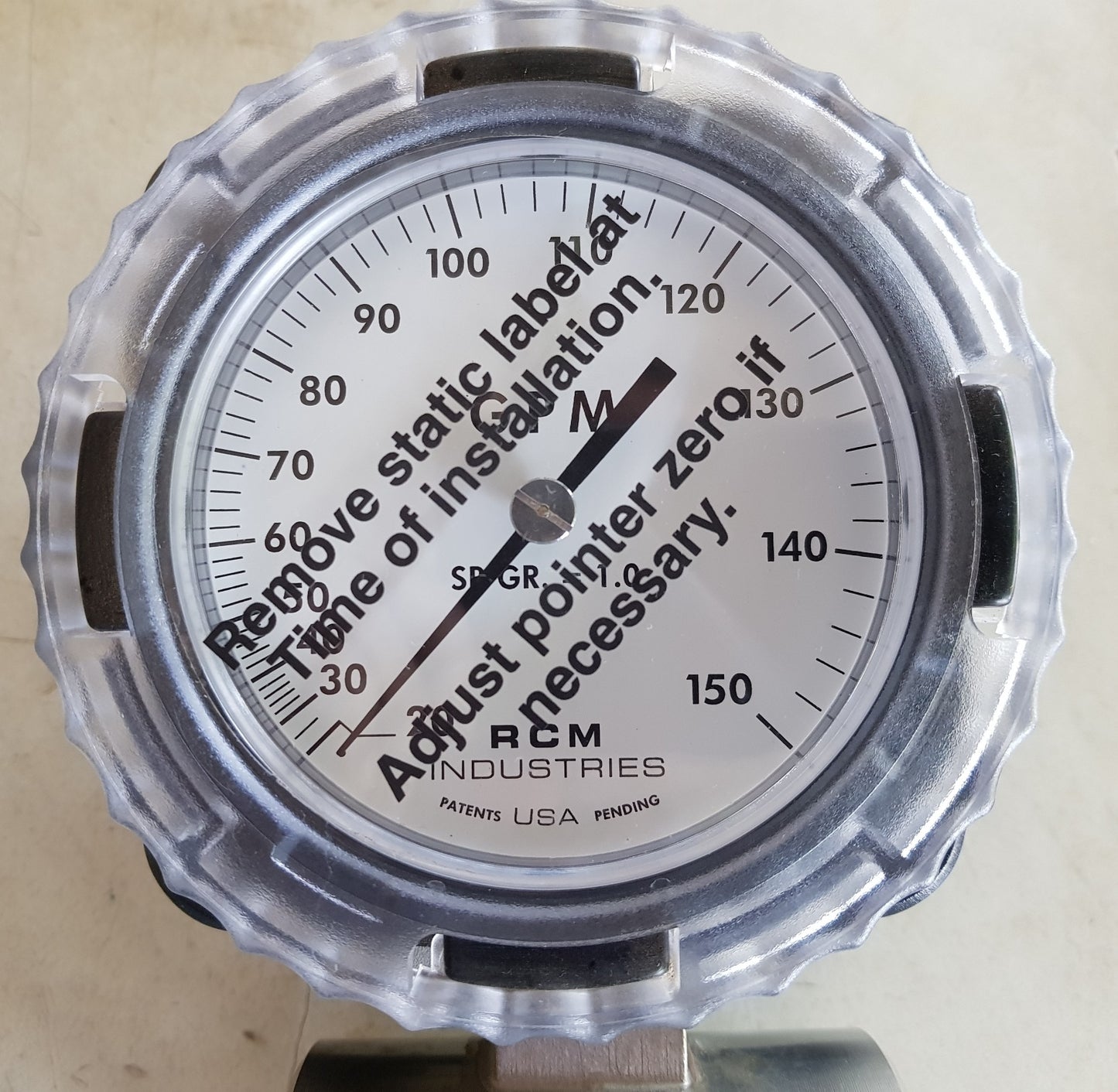 RCM 2-73-L-150-D FLOW METER 180 PSIG