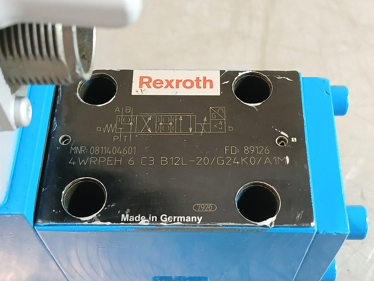 REXROTH 0811404601 4WRPEH 6 C3 B12L-20/G24K0/A1M HYDRAULIC VALVE