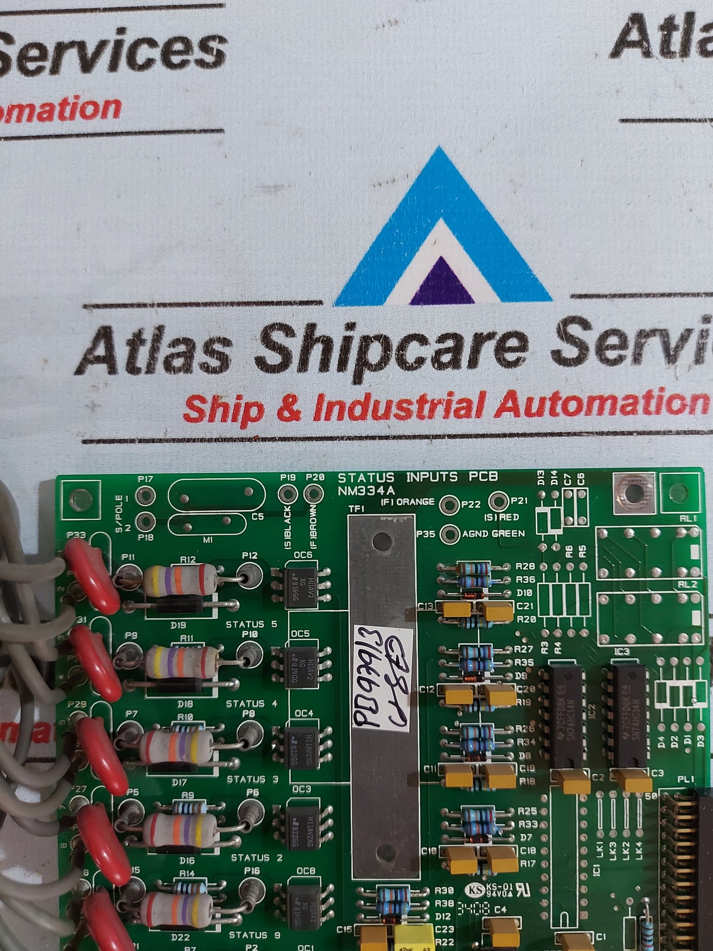 REYROLLE NM334A STATUS INPUTS PCB CARD