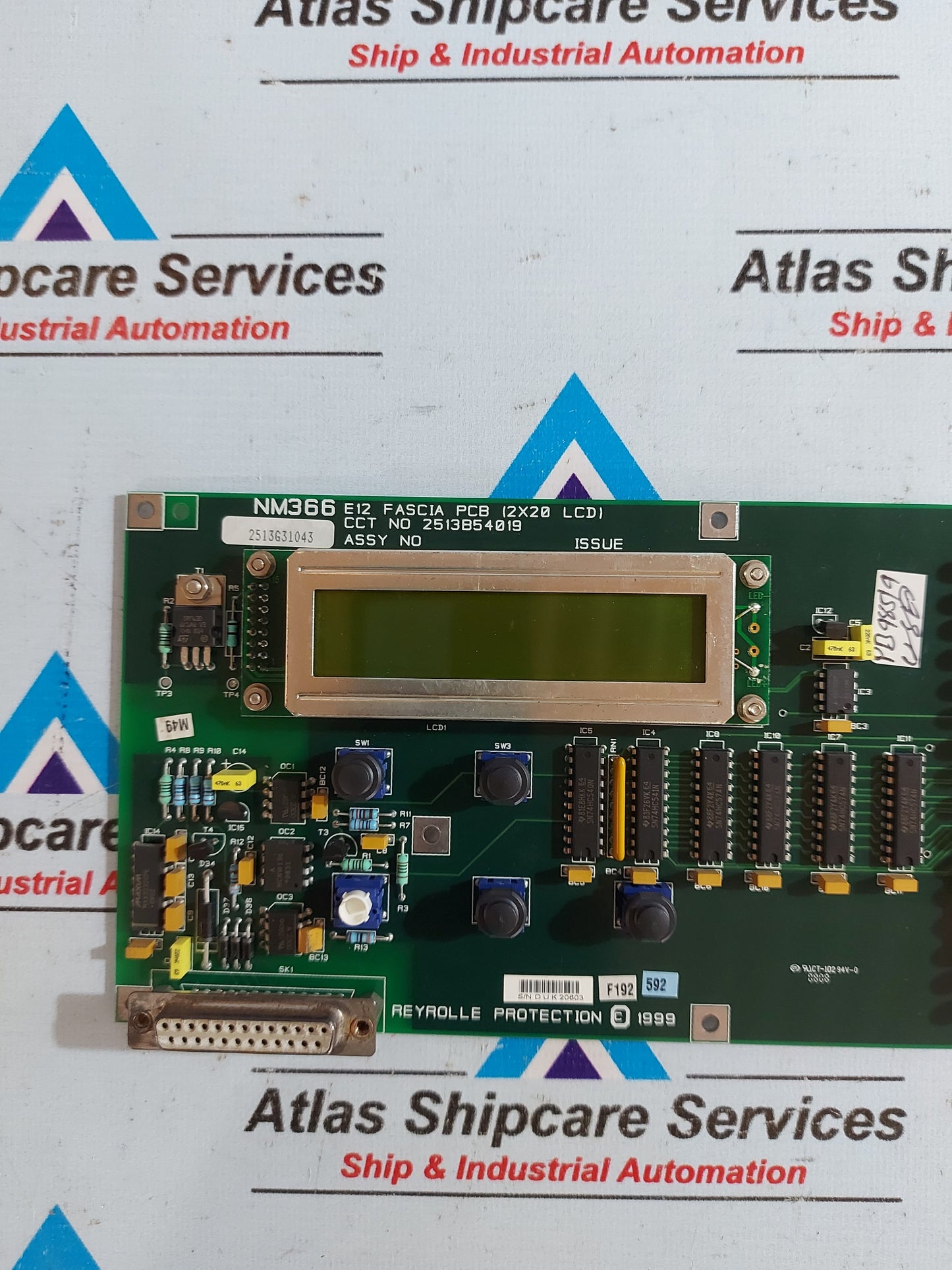 REYROLLE NM366 E12 FASCIA PCB CARD