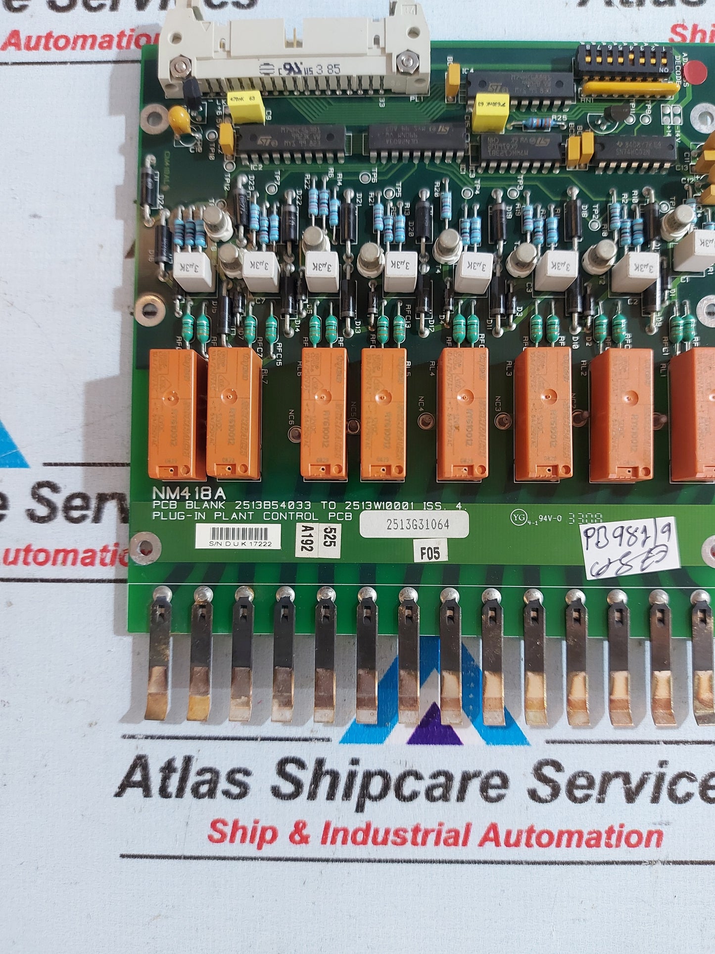 REYROLLE NM418A PLUG-IN PLANT CONTROL PCB CARD