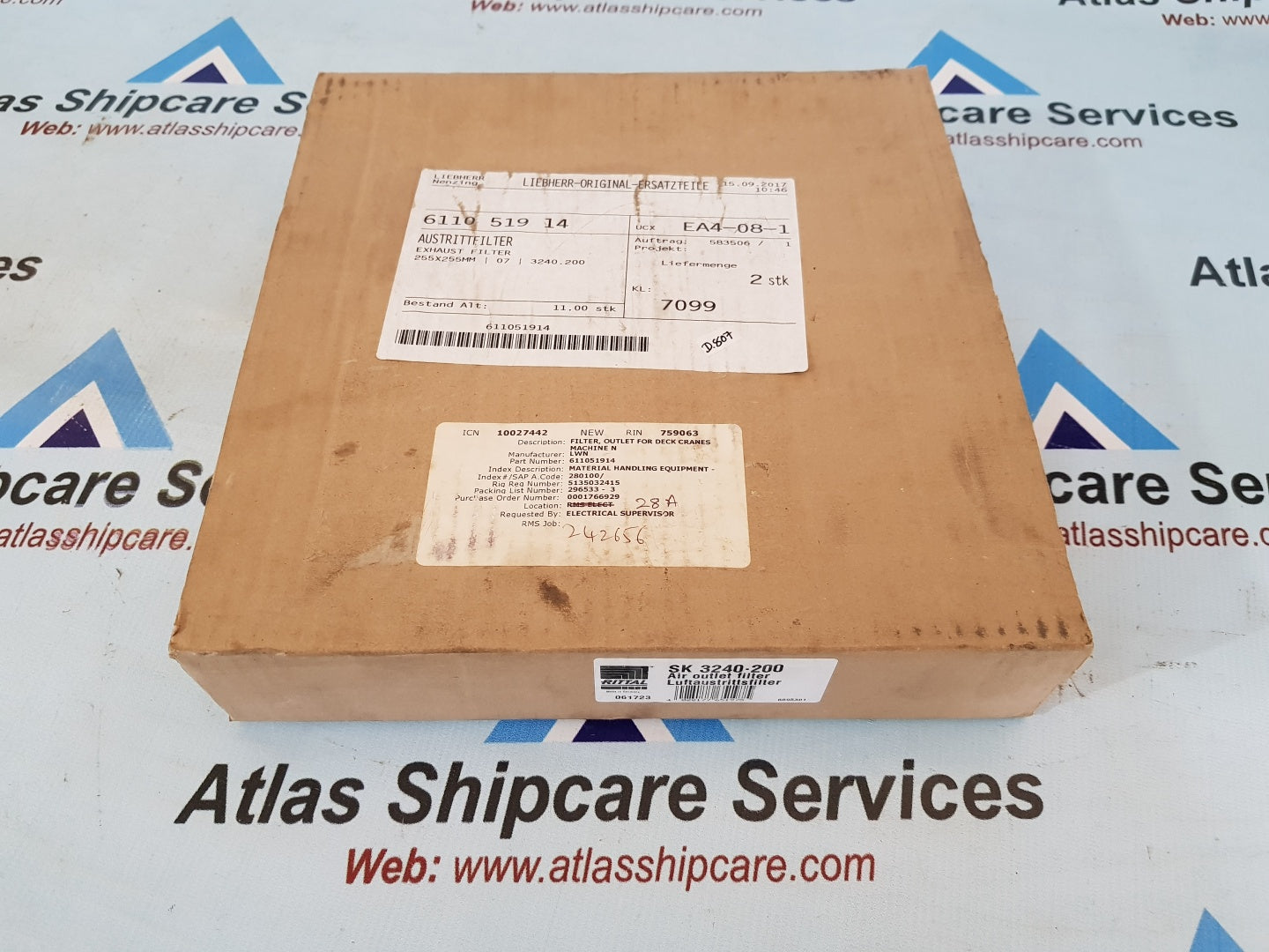 RITTAL SK 2340-200 AIR OUTLET FILTER