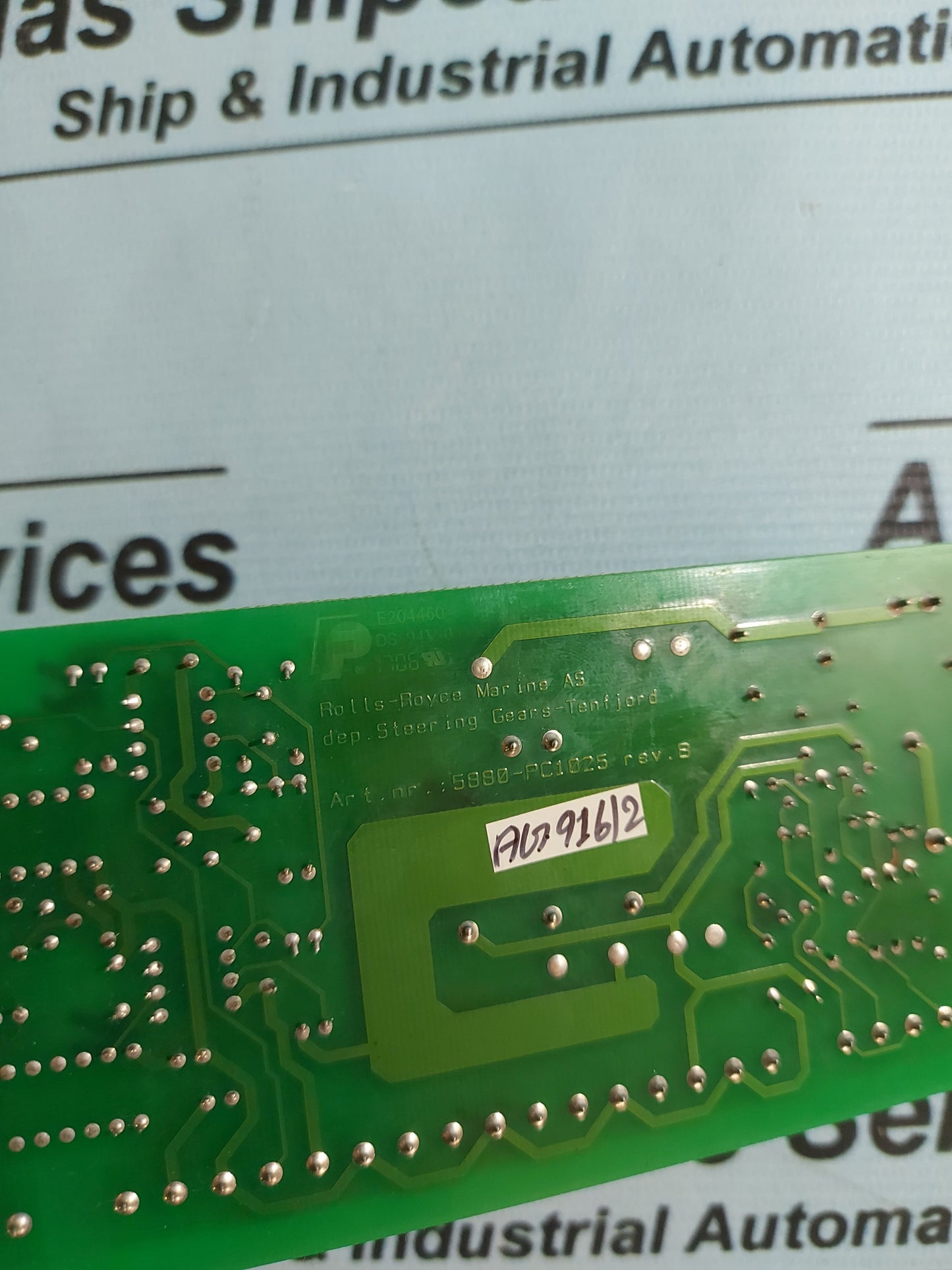 ROLLS-ROYCE 5880-PC1025 DEP.STEERING GEARS-TENFJORD REV.B