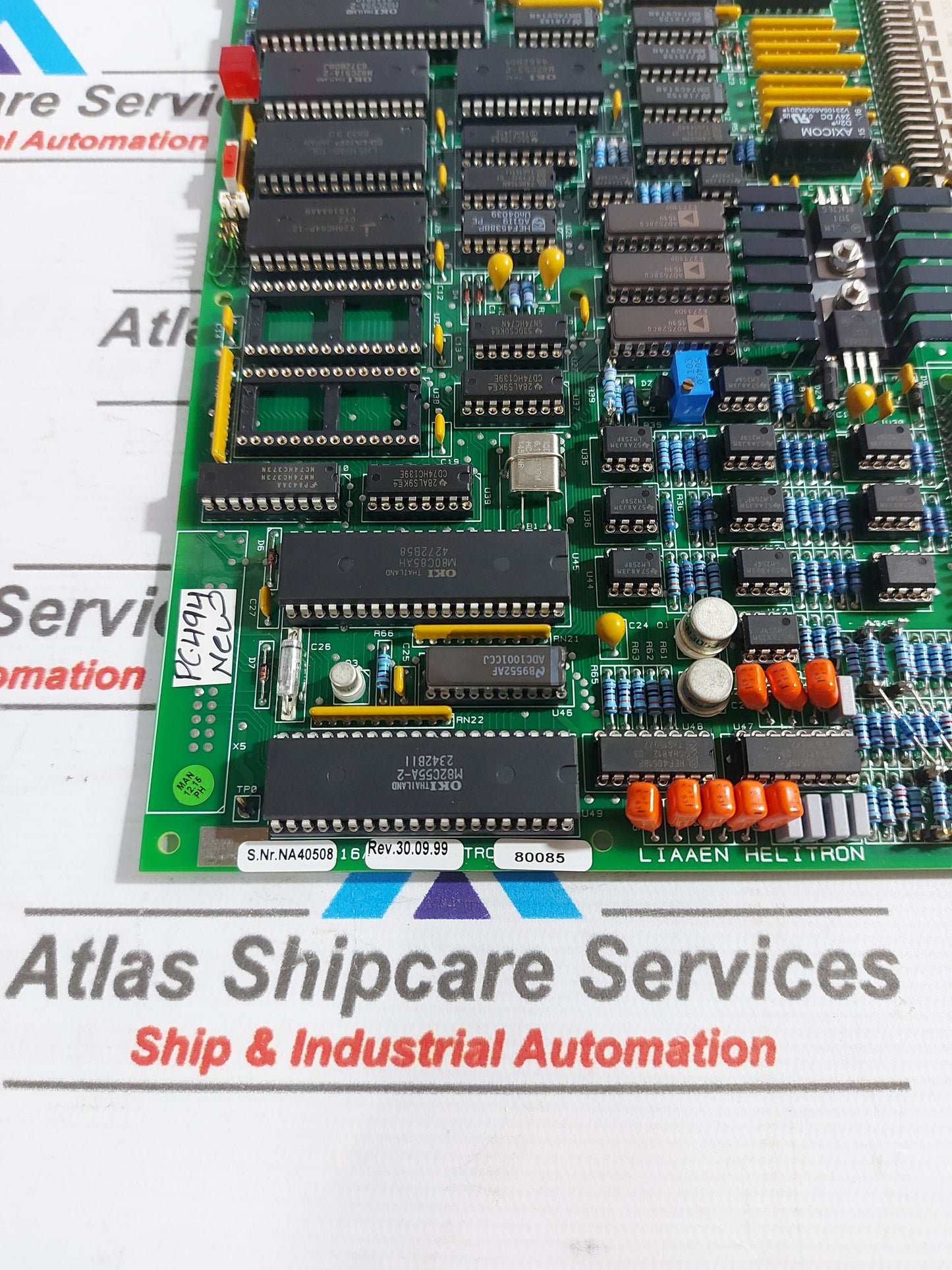 ROLLS-ROYCE DC0016B CONTROL BOARD REV.30.09.99 V2 80085