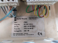 ROLLS-ROYCE FB40 5201-W16010002 STEERING GEAR EQUIPMENT UNIT 220/50Hz