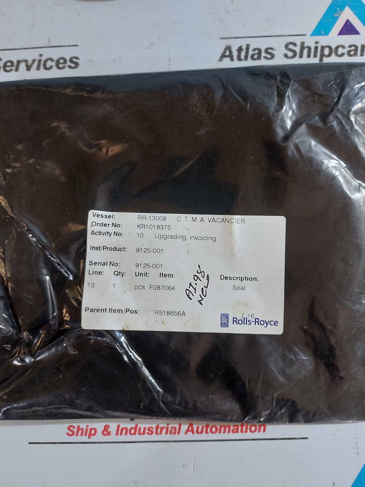 ROLLS-ROYCE RR-13008 C.T.M.A. VACANCIER SEAL