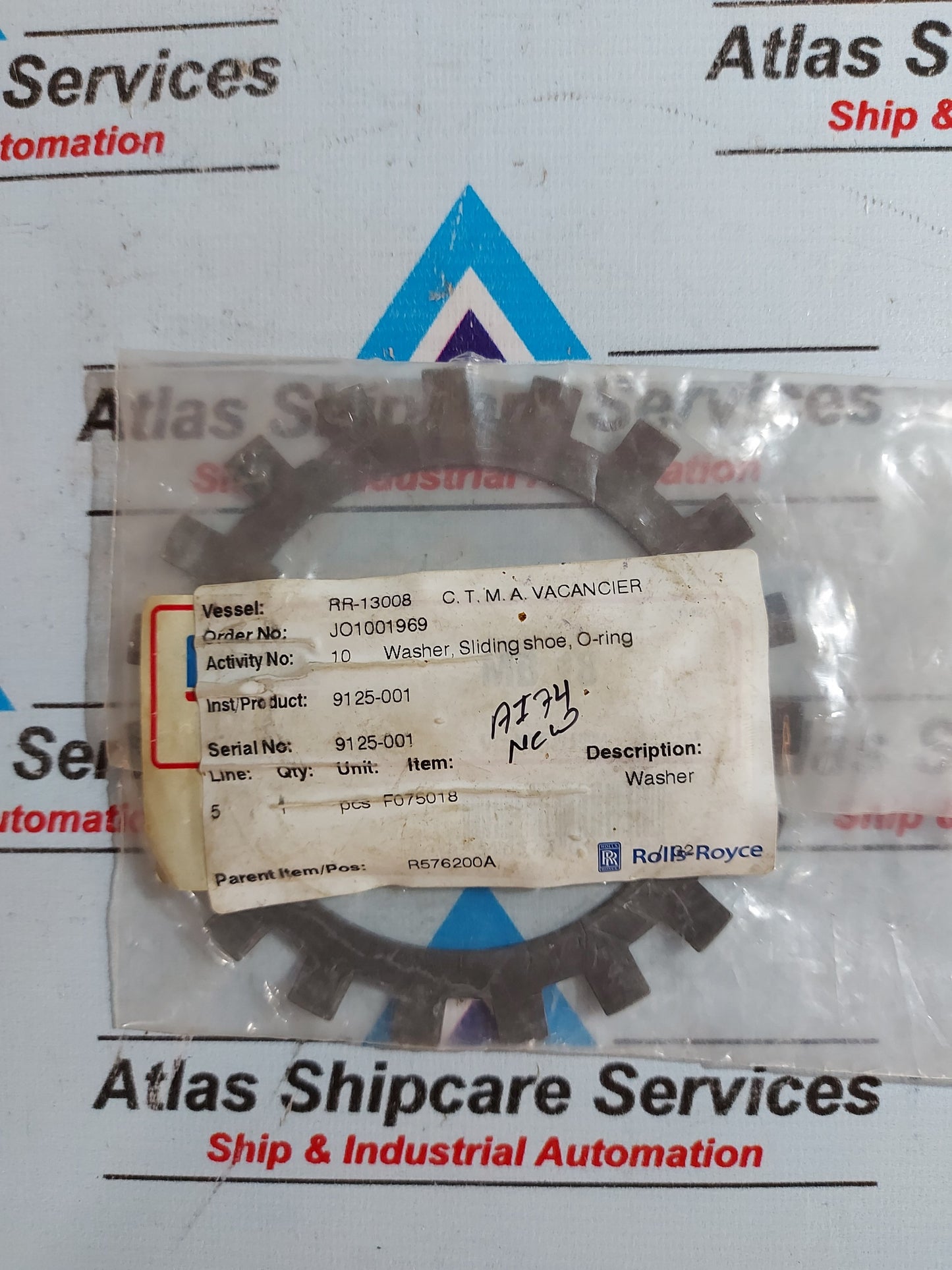 ROLLS-ROYCE RR-13008 C.T.M.A. VACANCIER WASHER