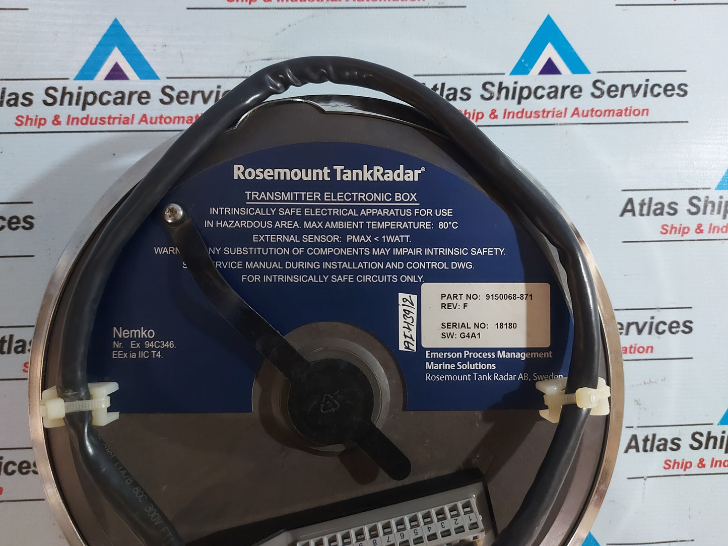 ROSEMOUNT TANKRADAR 9150068-871 TRANSMITTER ELECTRONIC BOX REV.F