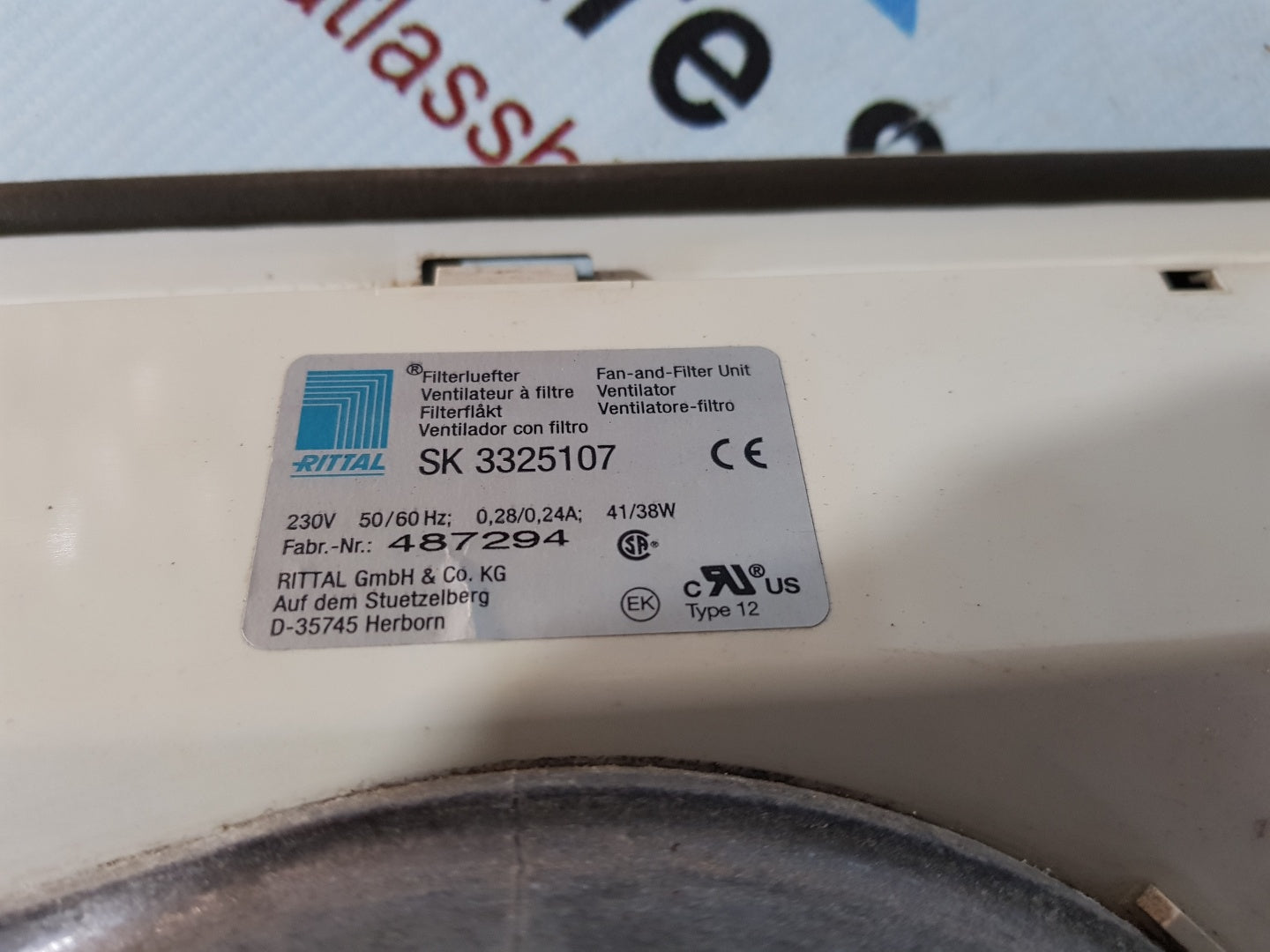 Rittal SK 3325107 Fan And Filter Unit Ventilator