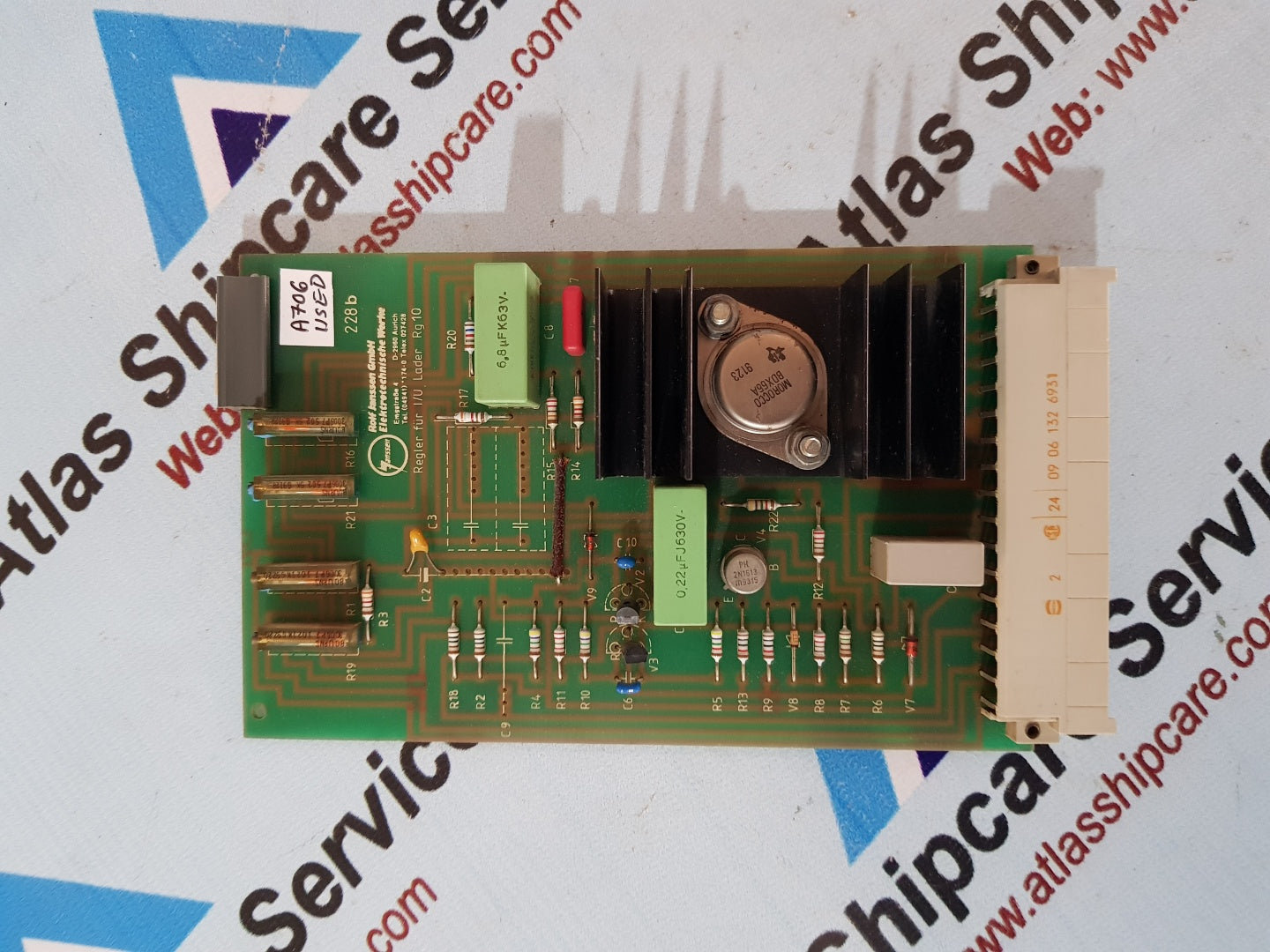 Rolf Janssen Regler Fur I/U Lader Rg10 Pcb Card