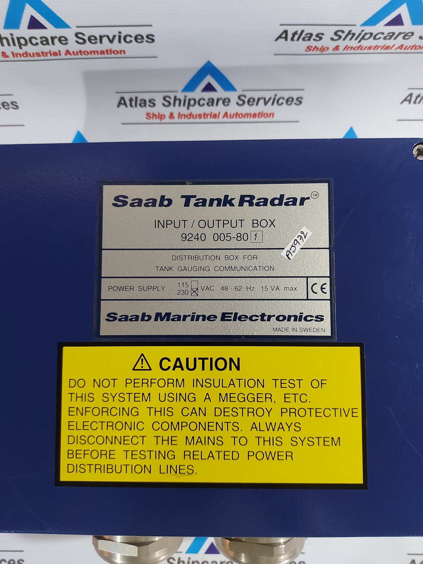 SAAB MARINE 9240 005-801 INPUT/OUTPUT BOX