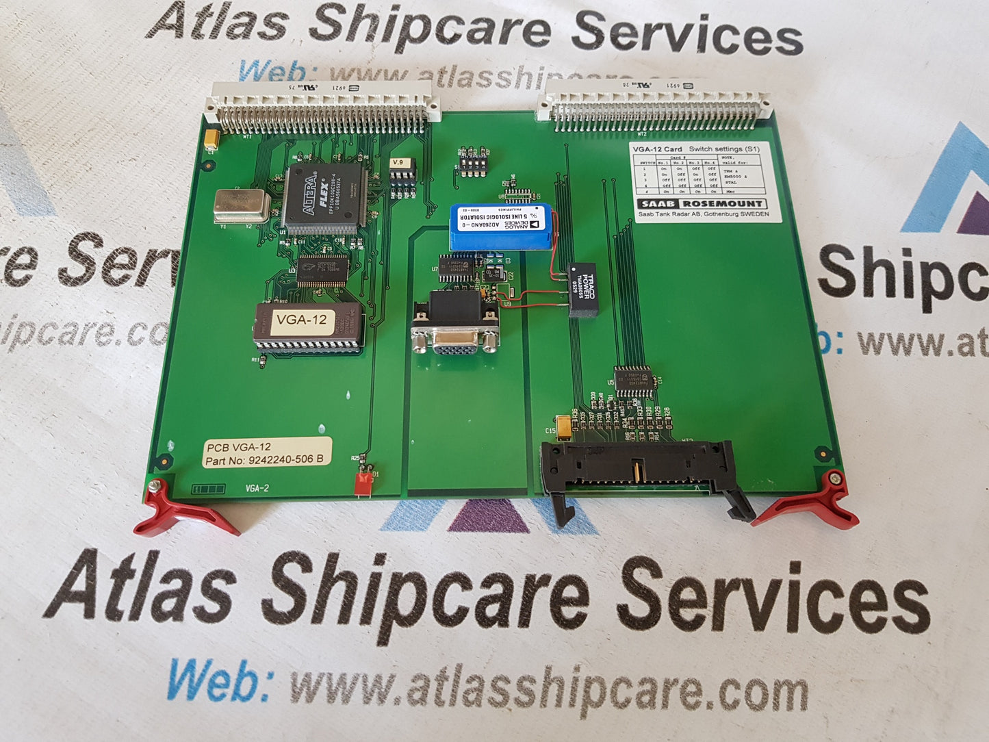 SAAB ROSEMOUNT VGA-12 PCB CARD 9242240-506 B