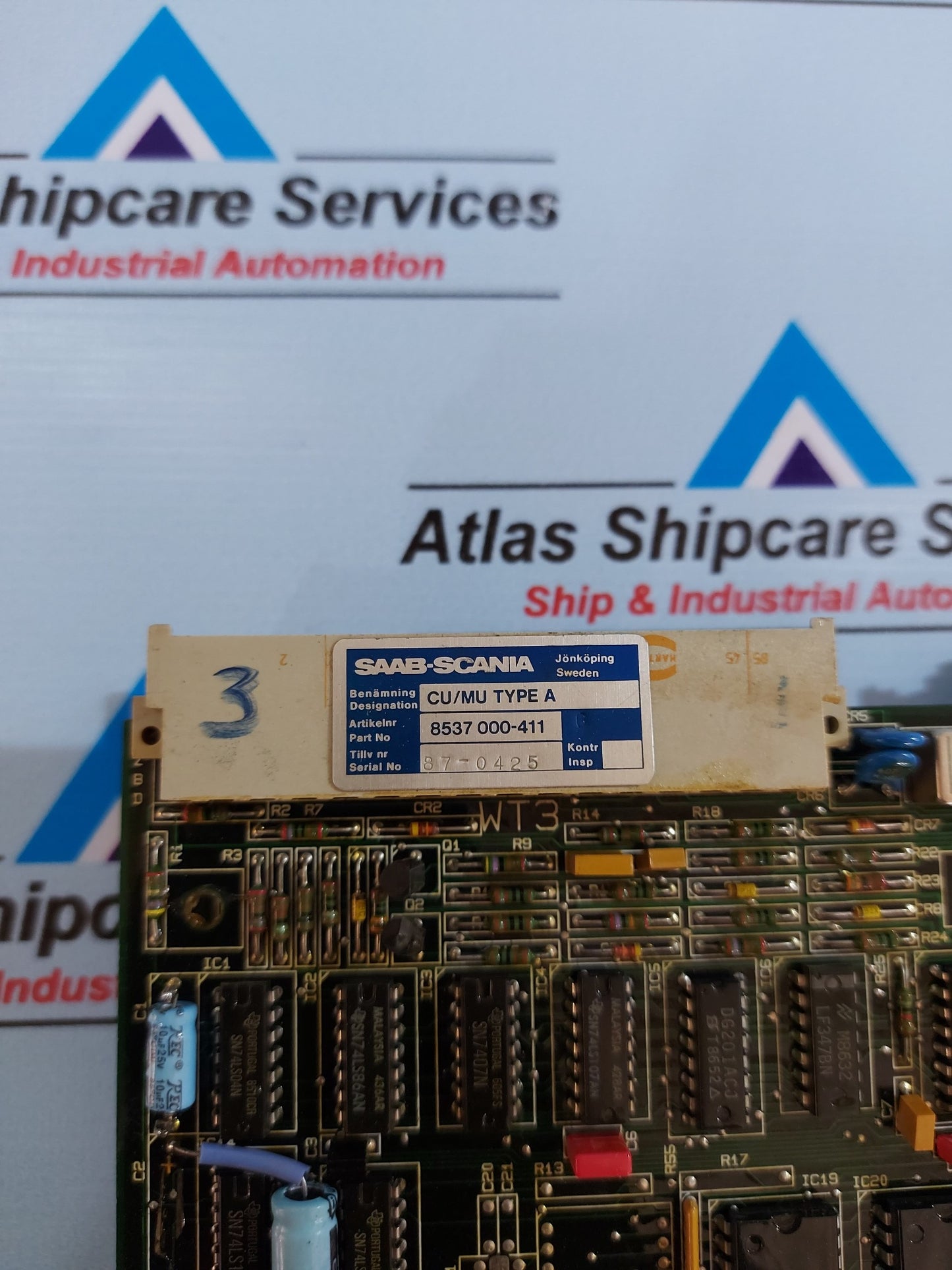 SAAB STALECTRONIC 2000 1891 700 PCB CARD 8537 000-411 G